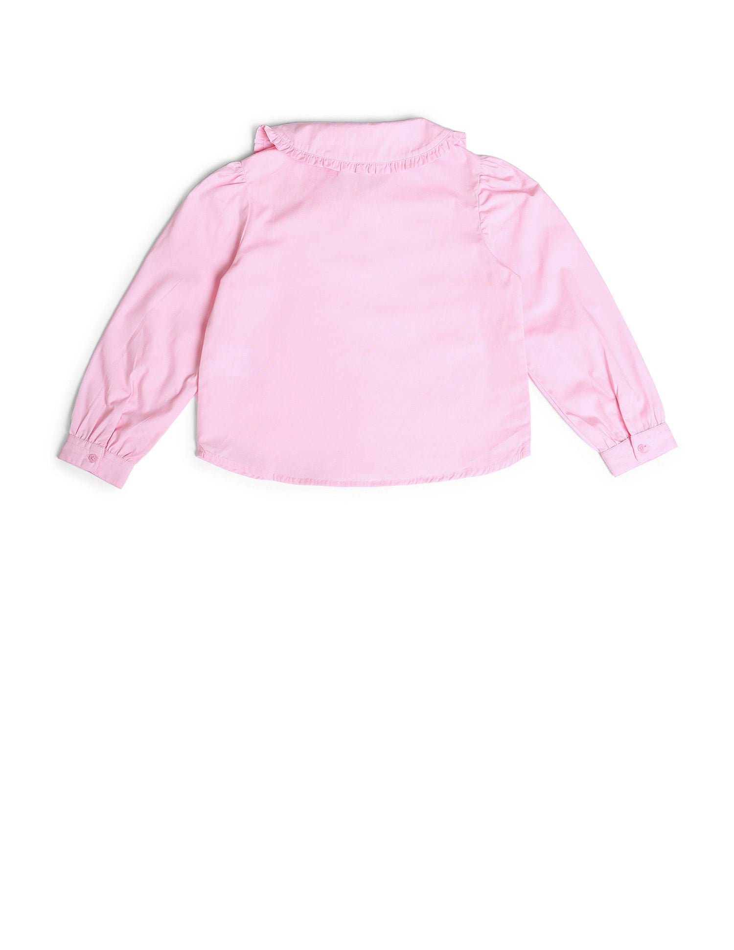 Girls Peter Pan Collar Regular Top Light Pink - U.S. POLO ASSN. | Large