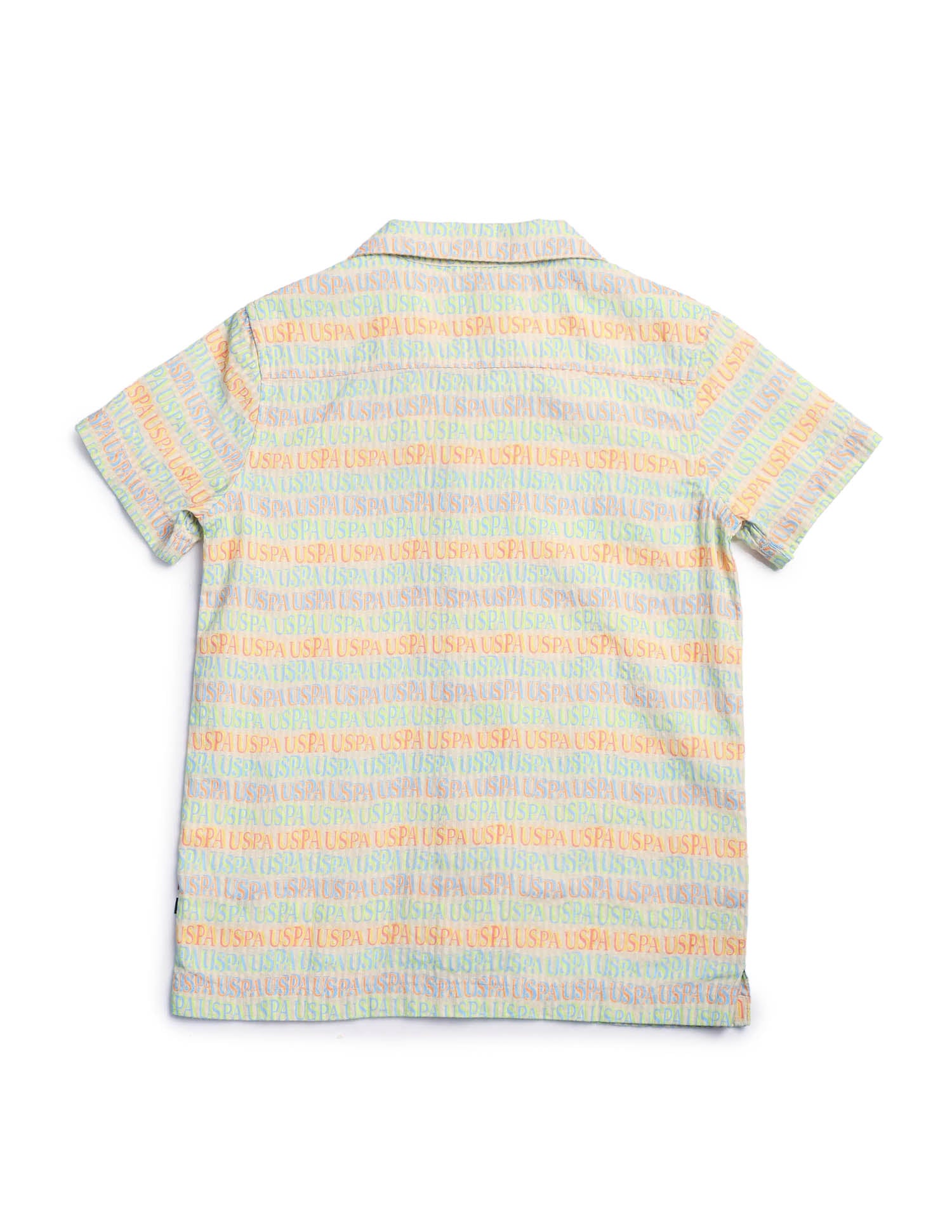 Boys Brand Printed Pure Cotton Shirt Multi - U.S. POLO ASSN. | Large