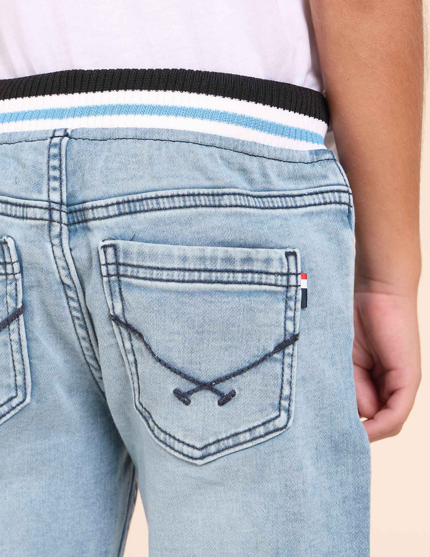 Boys Regular Fit Blue Jeans Light Blue - U.S. POLO ASSN. | Large