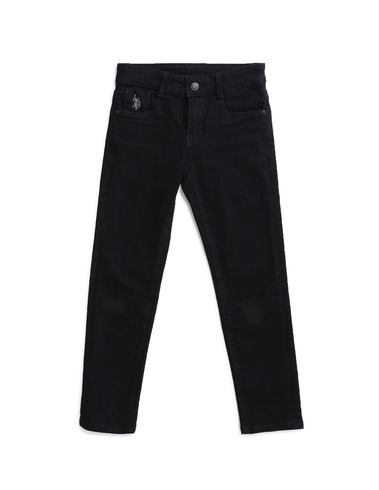 Slim fit Solid Jeans Black - U.S. POLO ASSN. | Large