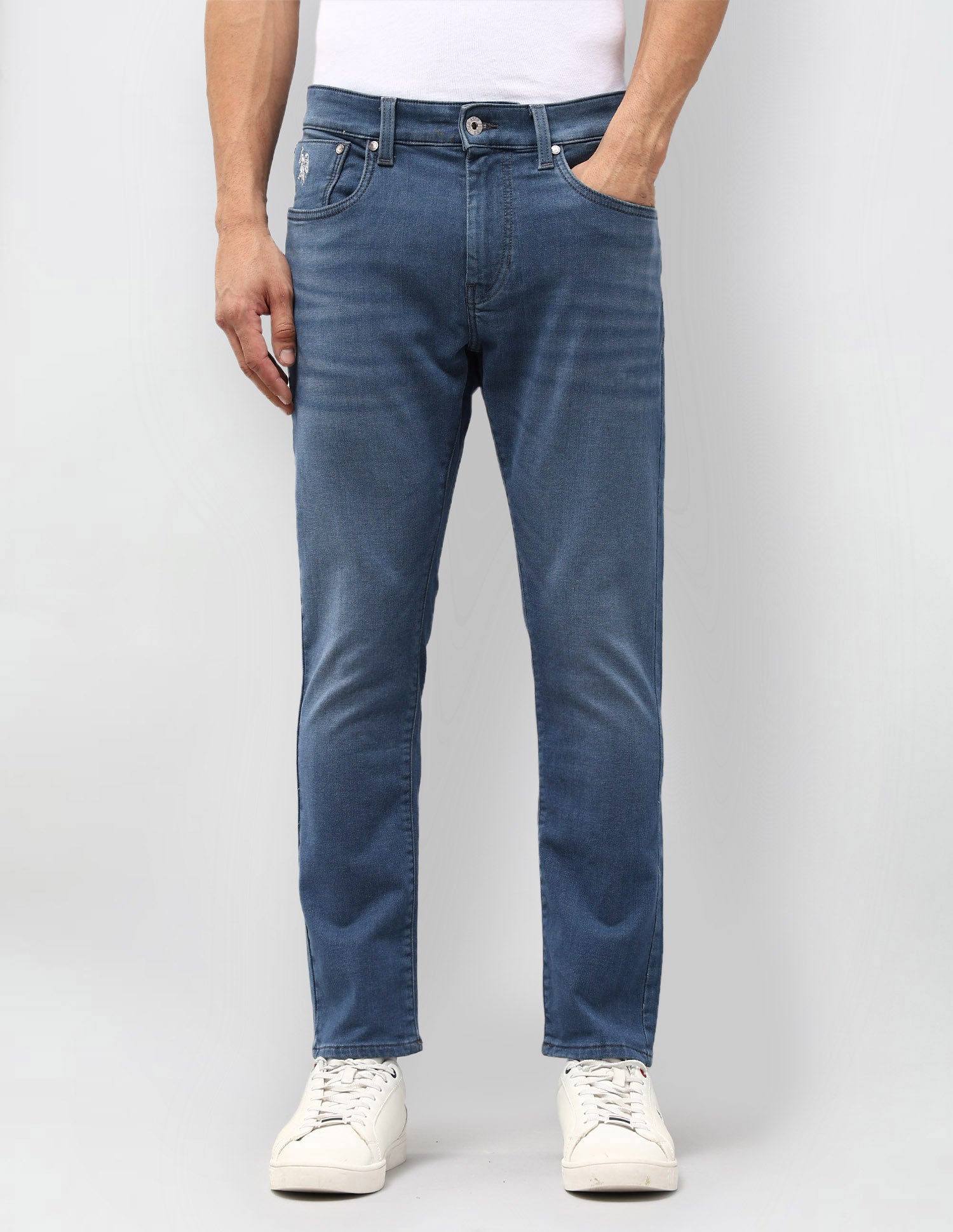 Henry Tapered Fit Blue Jeans Blue - U.S. POLO ASSN. | Large