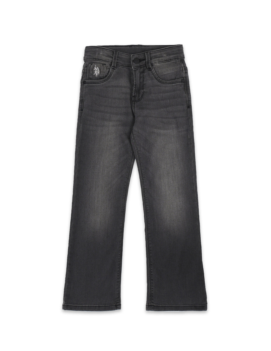 Boys Boot Cut Grey Jeans – Polo India - Main Image