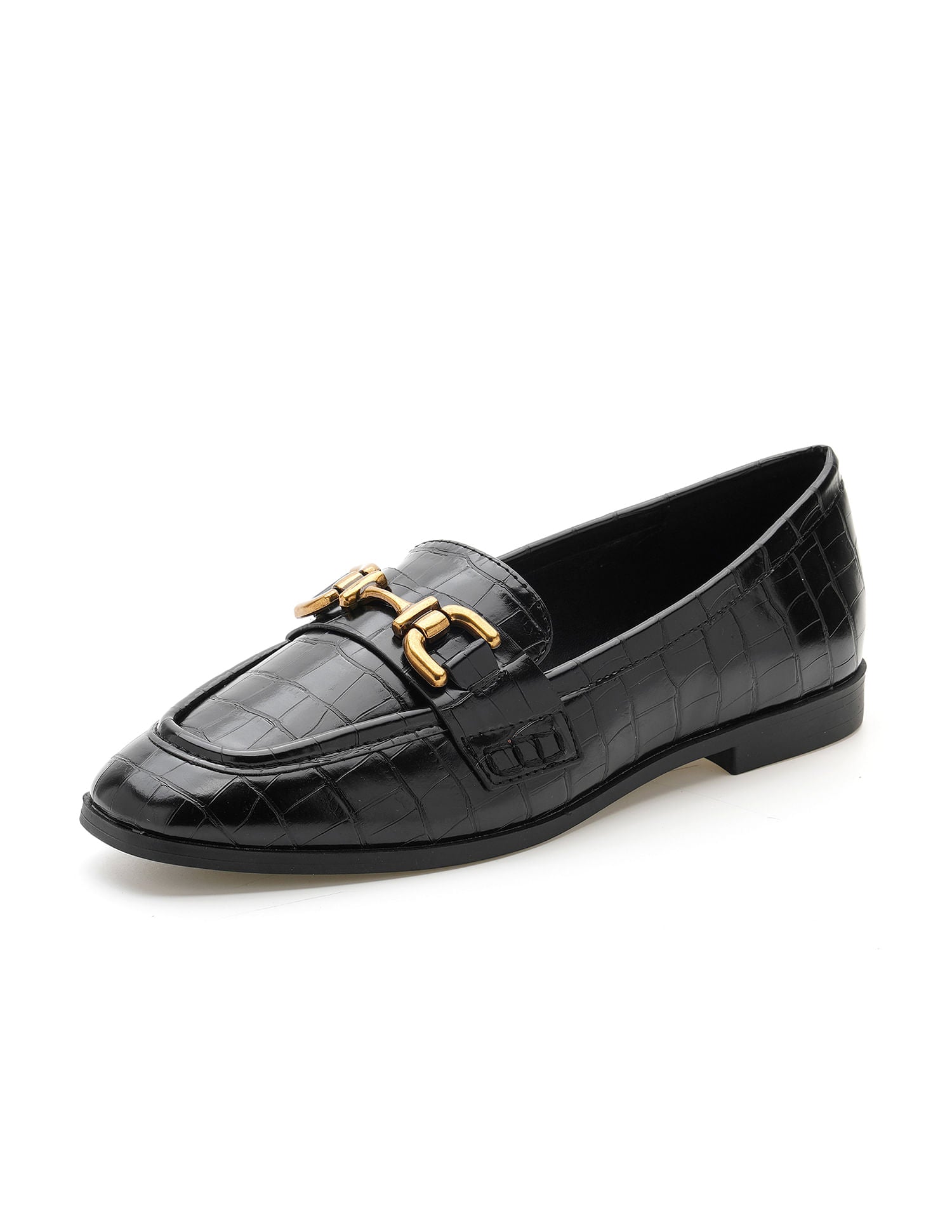 Round Toe Leisure Luna Loafers Black - U.S. POLO ASSN. | Large