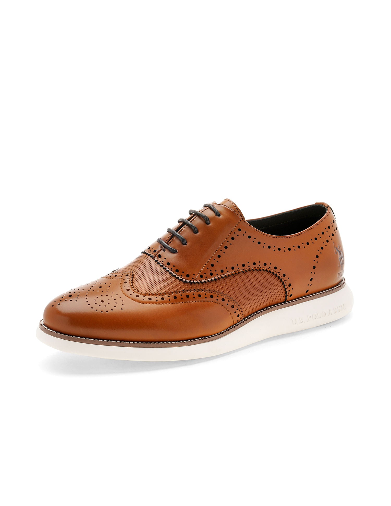 Men Marco Tan Work Casuals Lace Up Shoes Brown - U.S. Polo Assn. India | Large
