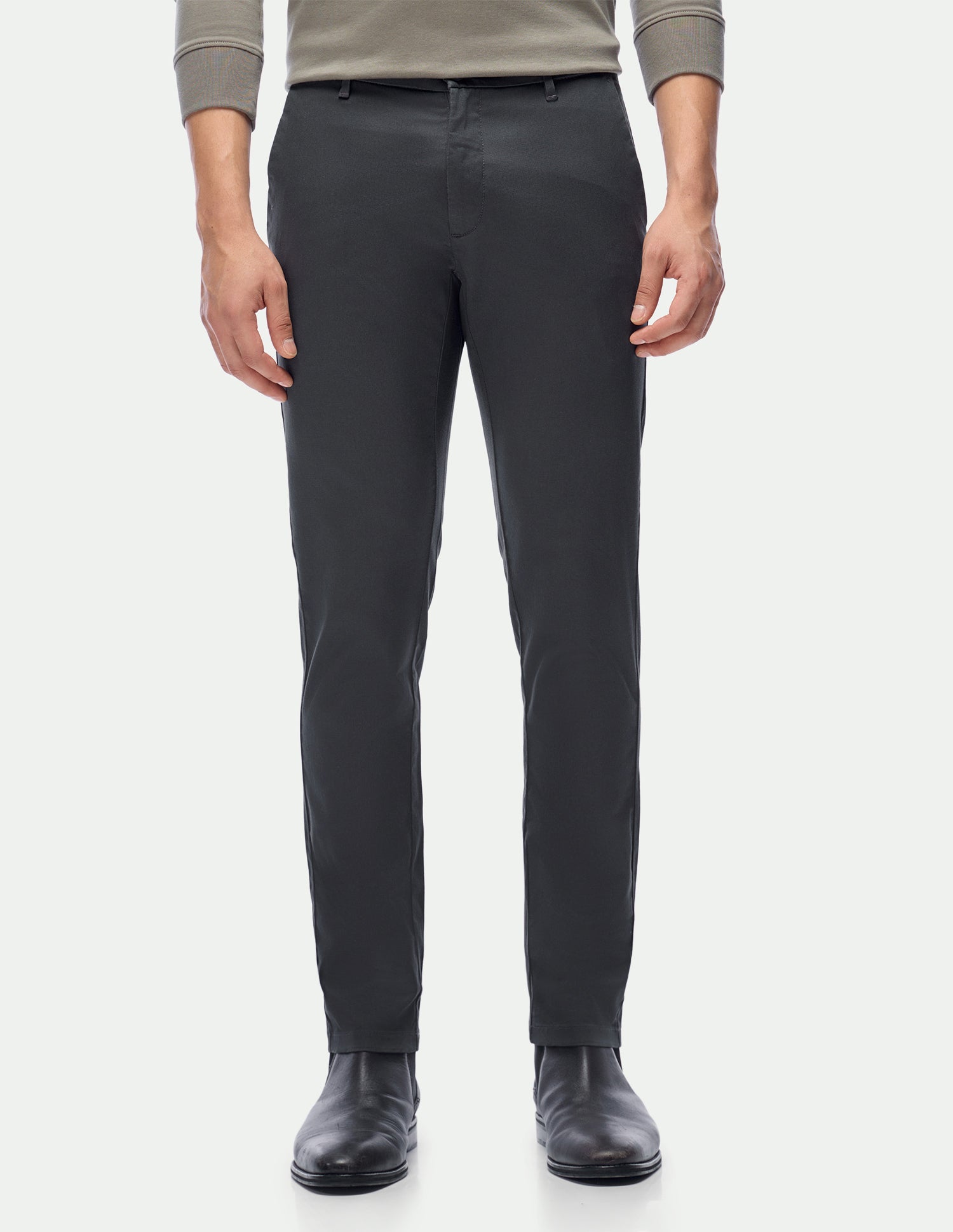 Mid Rise Austin Trim Regular Fit Trousers Charcoal - U.S. Polo Assn. India | Large