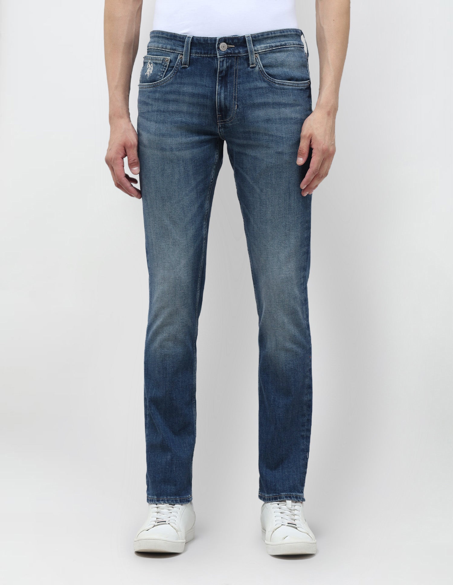 Regallo Skinny Fit Blue Jeans Blue - U.S. POLO ASSN. | Large