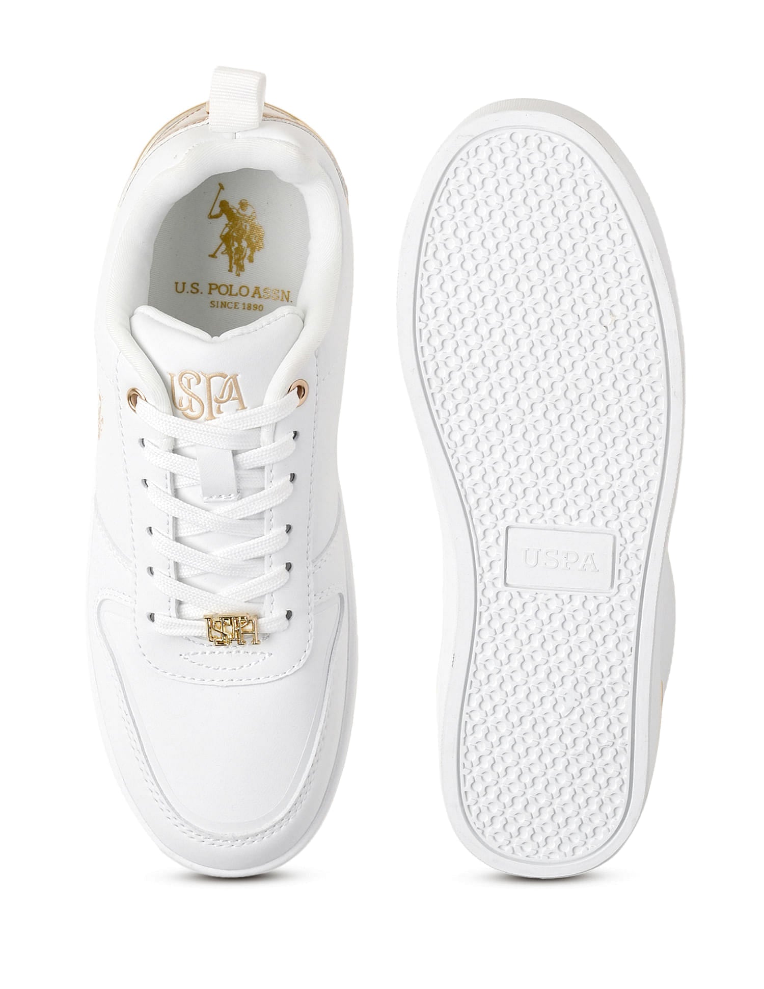 Arya 2.0 White Sneakers Shoes White - U.S. Polo Assn. India | Large