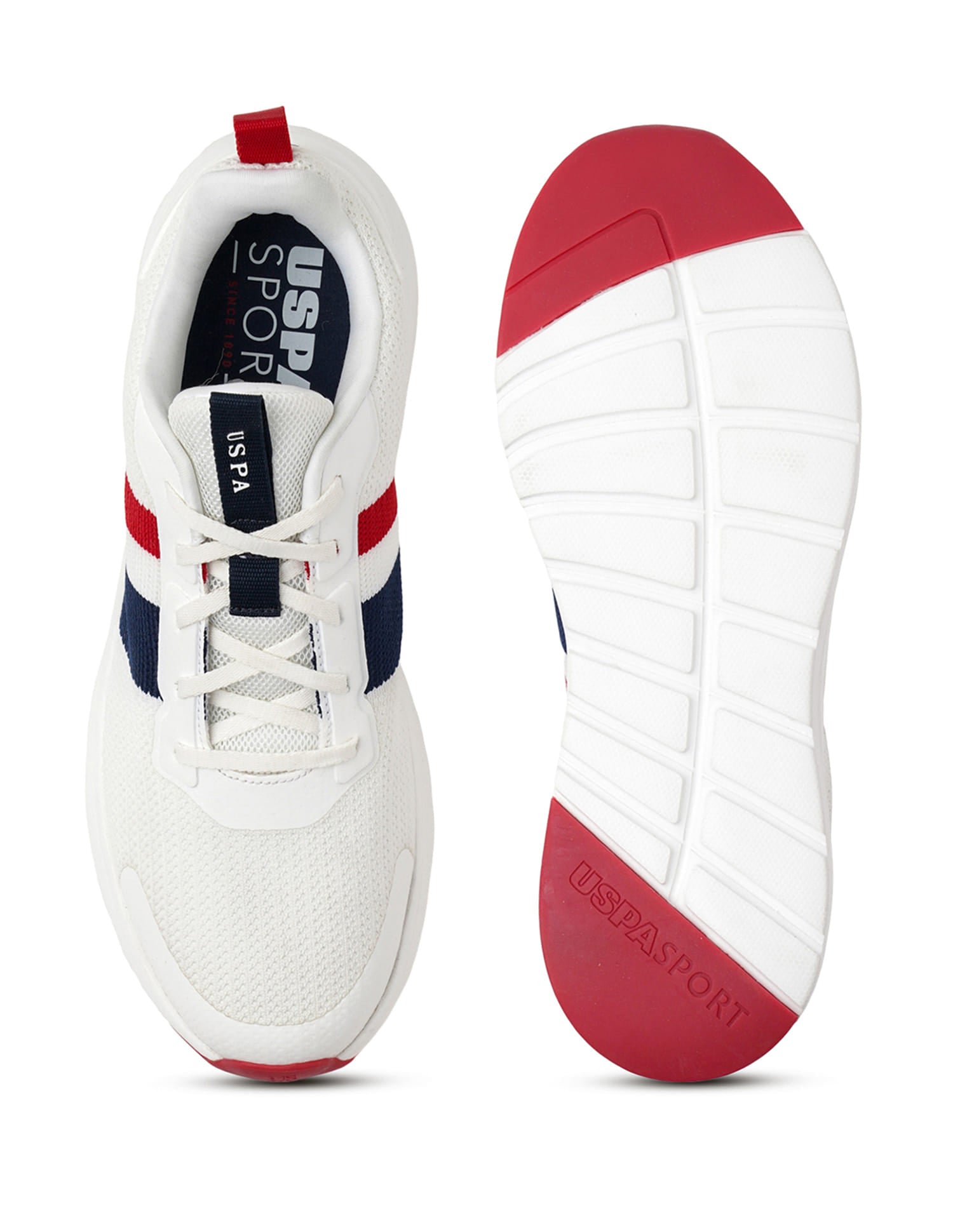Men Mullen 2.0 Off White Uspa Sport  Sneakers White - U.S. Polo Assn. India | Large