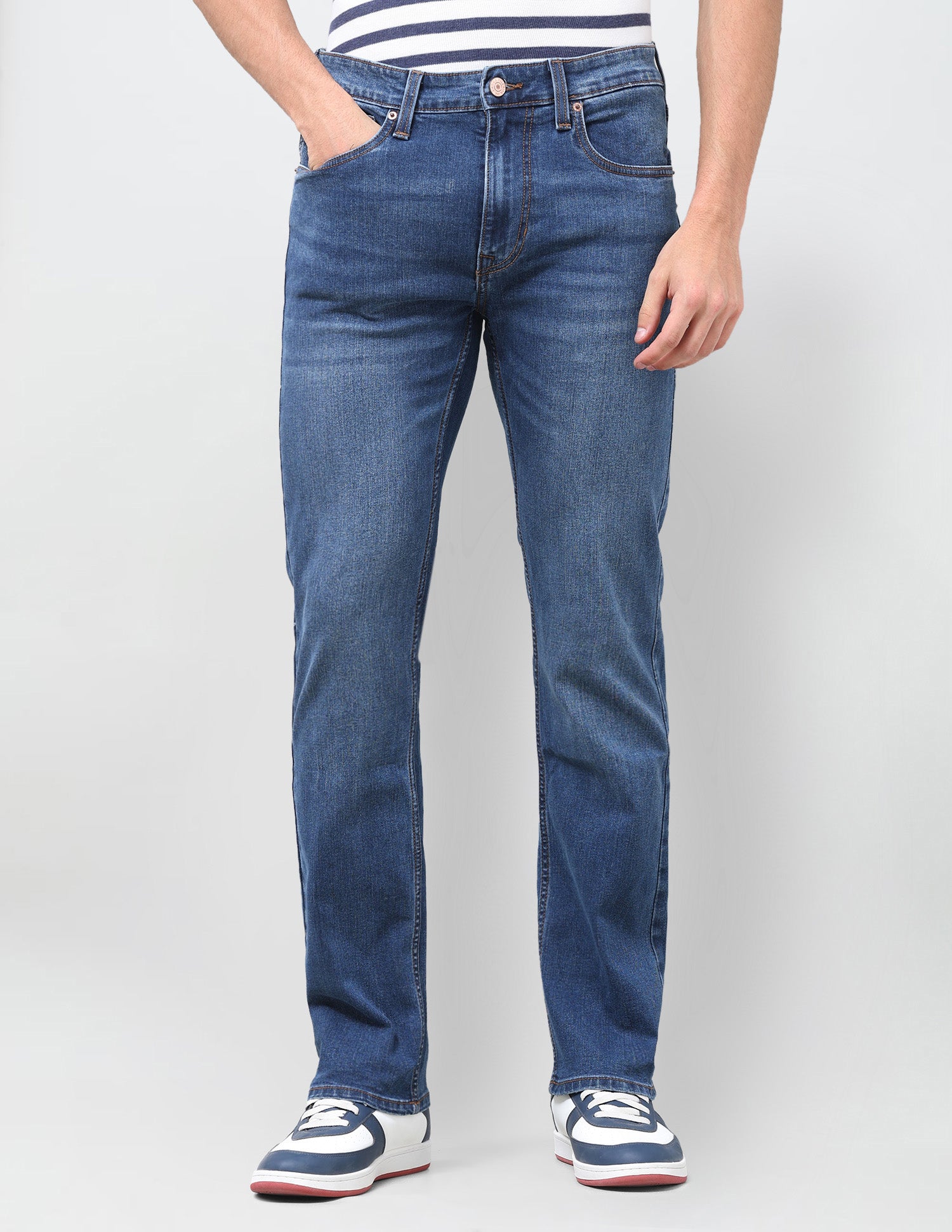 Harold Slim Straight Fit Blue Jeans Dark Indigo - U.S. Polo Assn. India | Large
