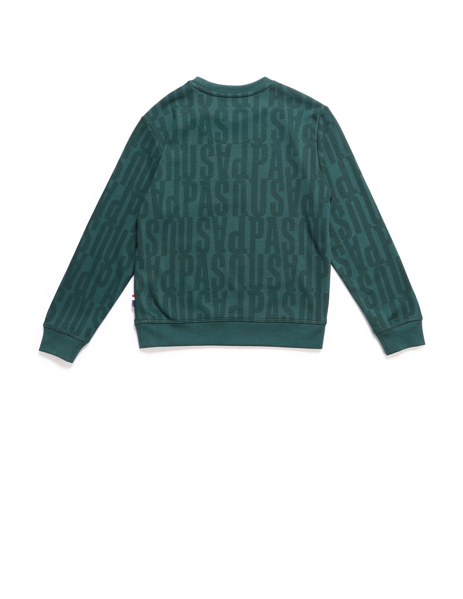 Boys Brand Printed Regular Fit Sweatshirt Green - U.S. POLO ASSN. | Large