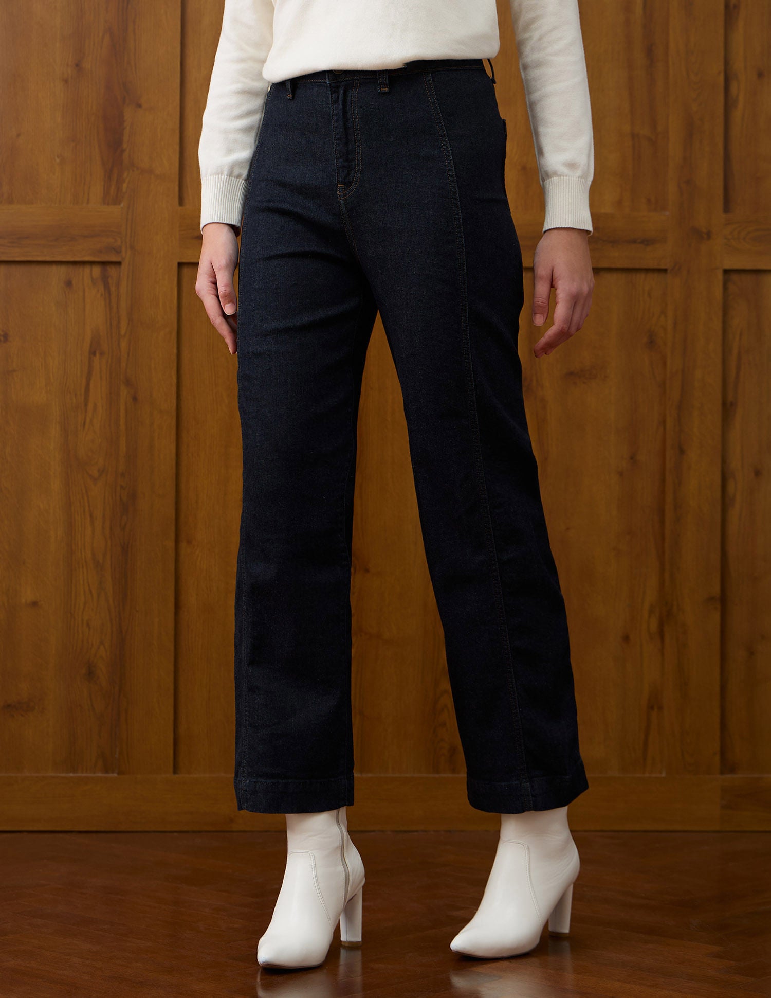 High Rise Straight Fit Jeans Blue - U.S. POLO ASSN. | Large