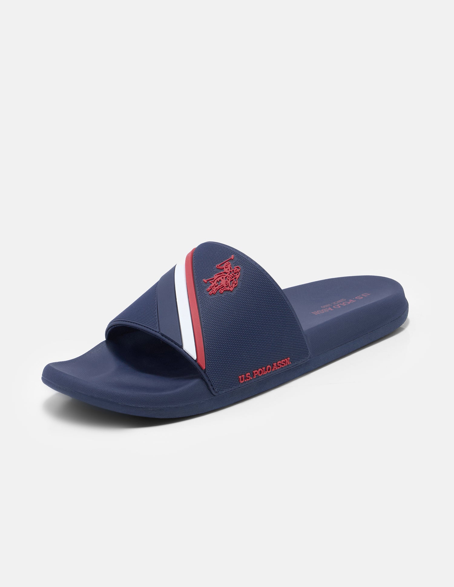 Striped Trevan Sliders Navy - U.S. Polo Assn. India | Large