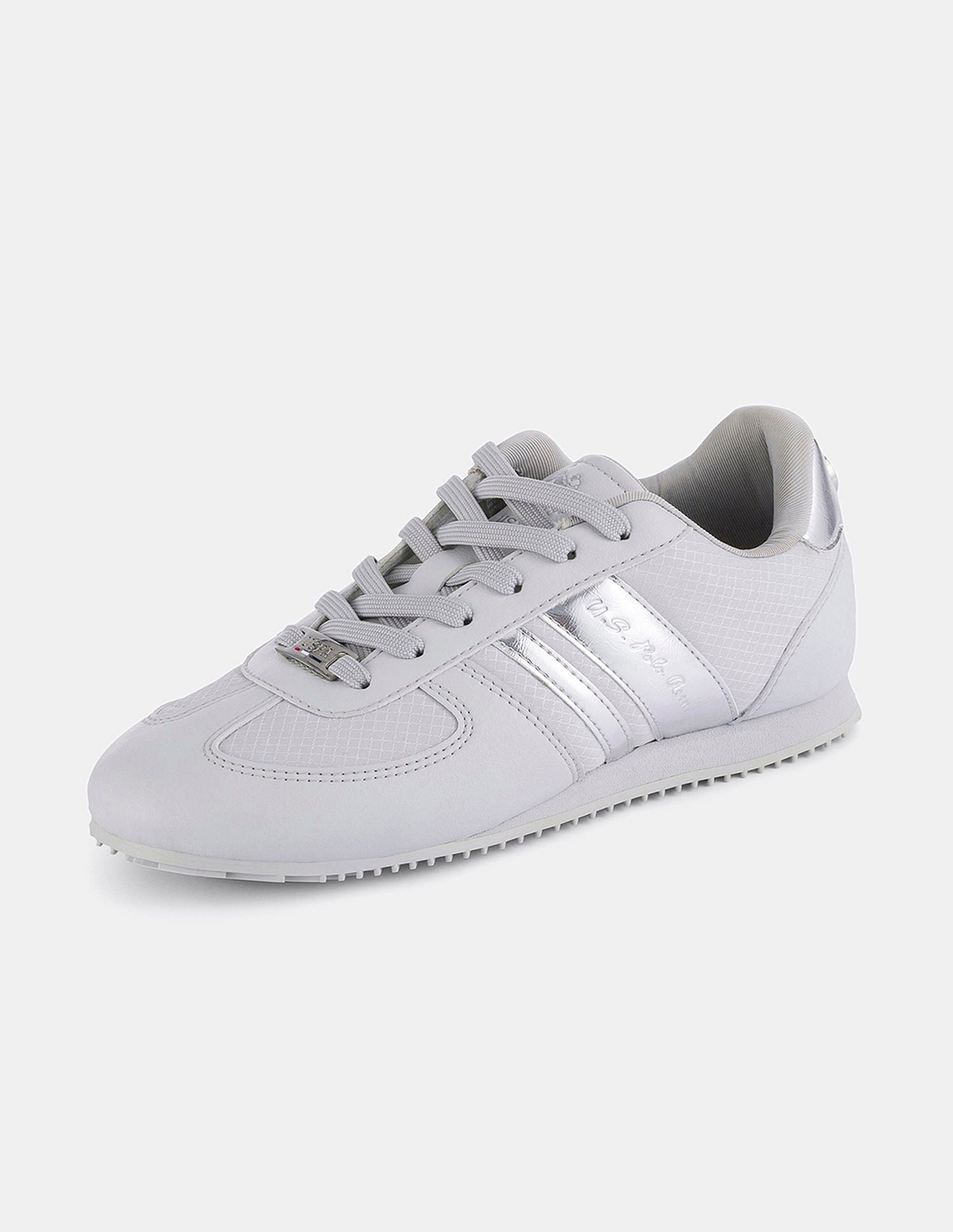 Women Round Toe Nemsy 2.0 Sneakers Silver - U.S. POLO ASSN. | Large