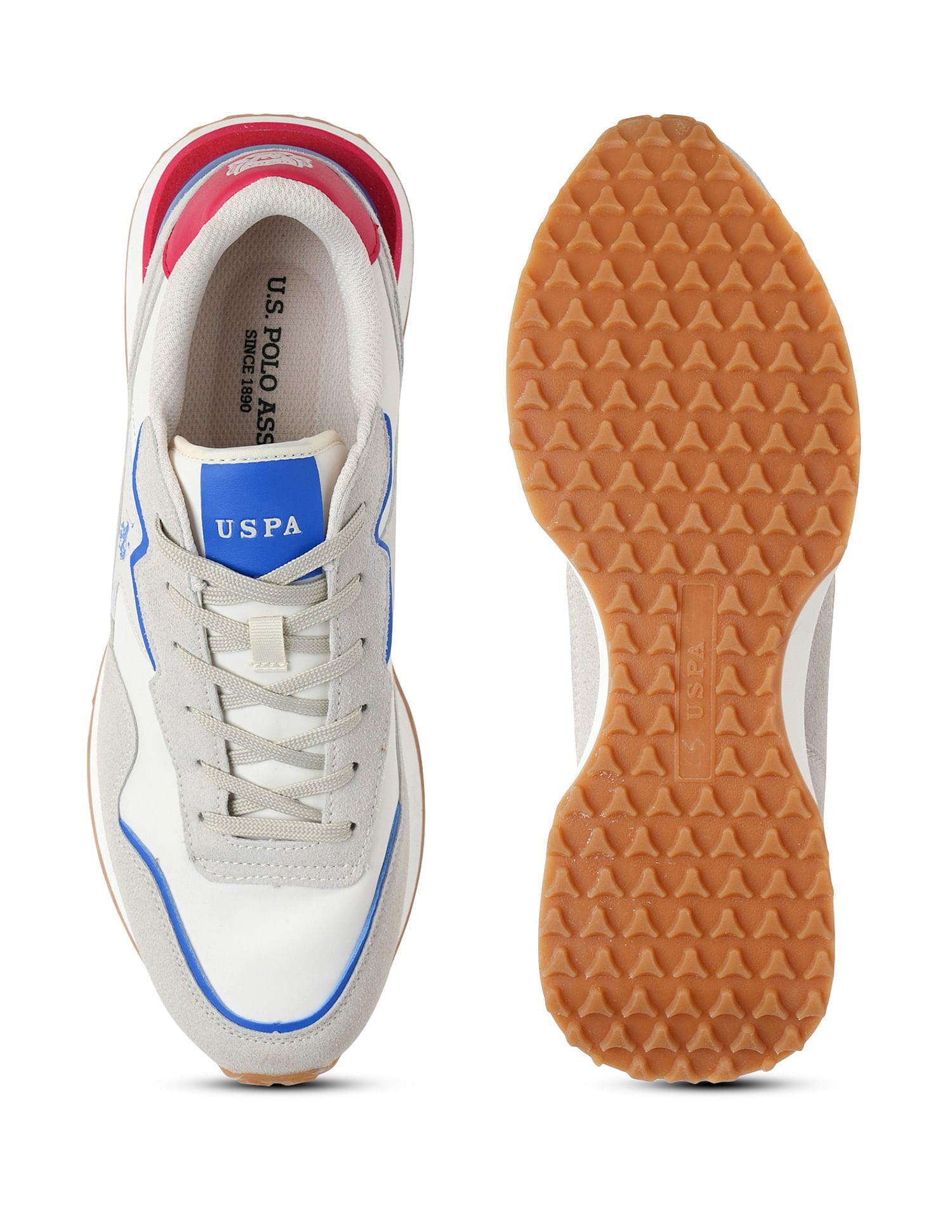 Men Wren Off White Retro Joggers Sneakers Off White - U.S. Polo Assn. India | Large
