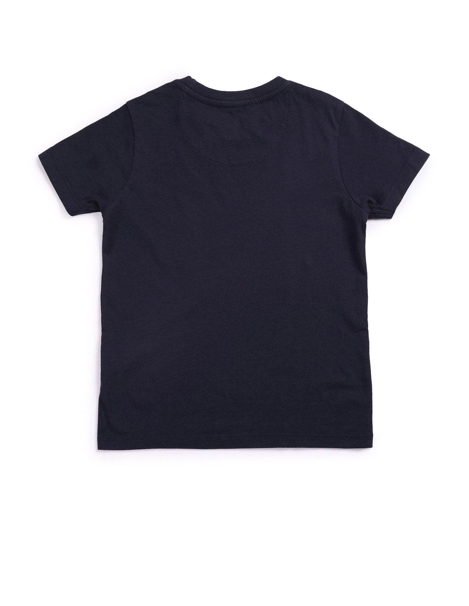 Boys Brand Print Cotton T-Shirt Navy - U.S. Polo Assn. India | Large