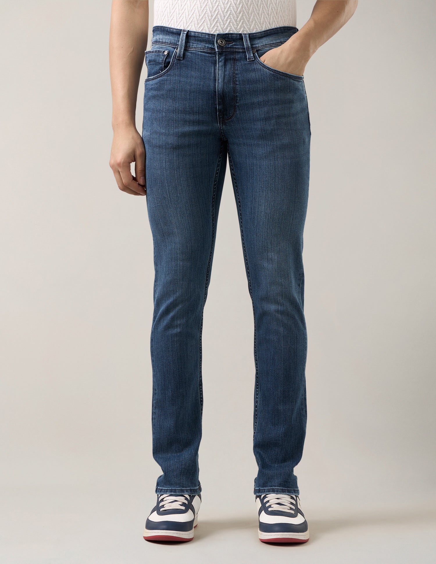 Regallo Skinny Fit Blue Jeans Blue - U.S. Polo Assn. India | Large