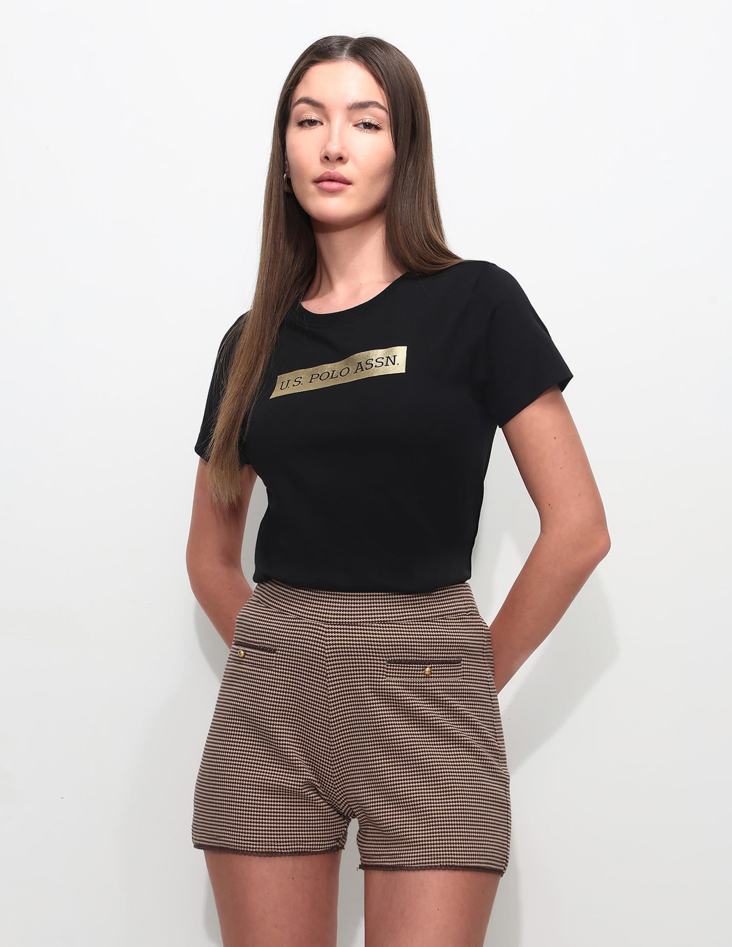 Regular Fit Brand Printed T-Shirt Black - U.S. Polo Assn. India | Large