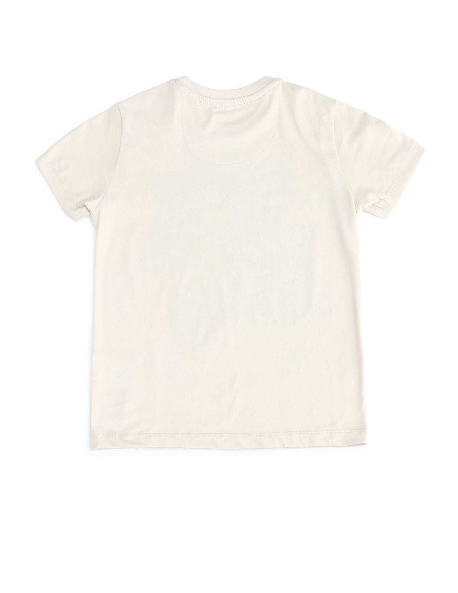 Boys Brand Print Regular Fit T-shirt Off White - U.S. POLO ASSN. | Large