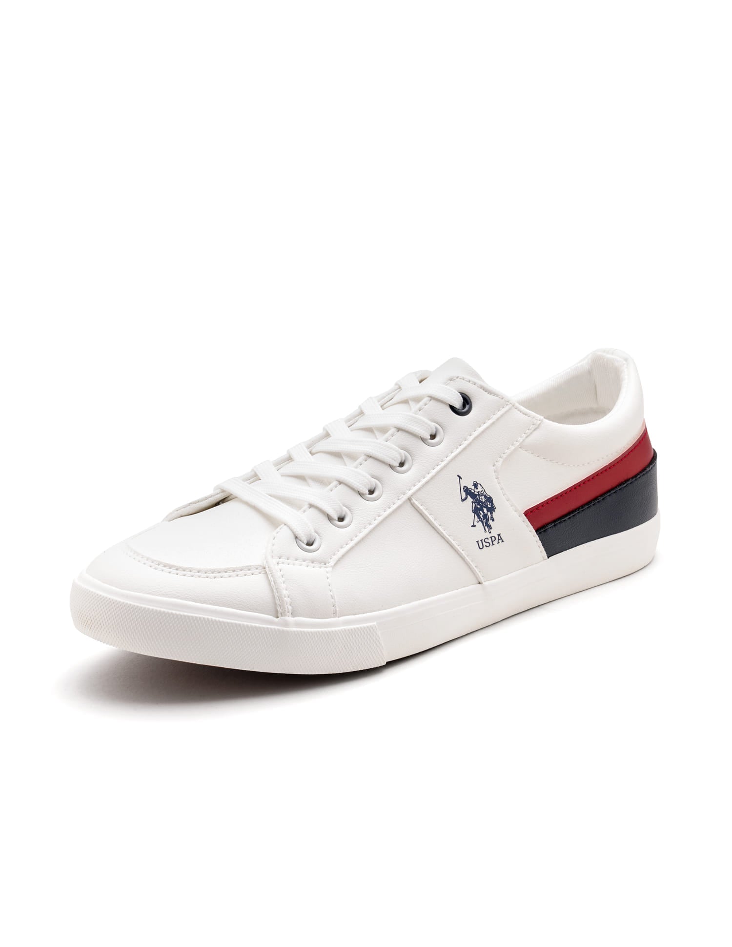 Men Clarkin 11.0 Colourblocked Sneakers Off White - U.S. Polo Assn. India | Large