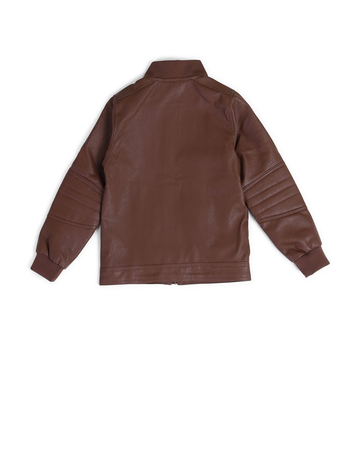 Boys Solid Bomber Jacket Brown - U.S. POLO ASSN. | Large