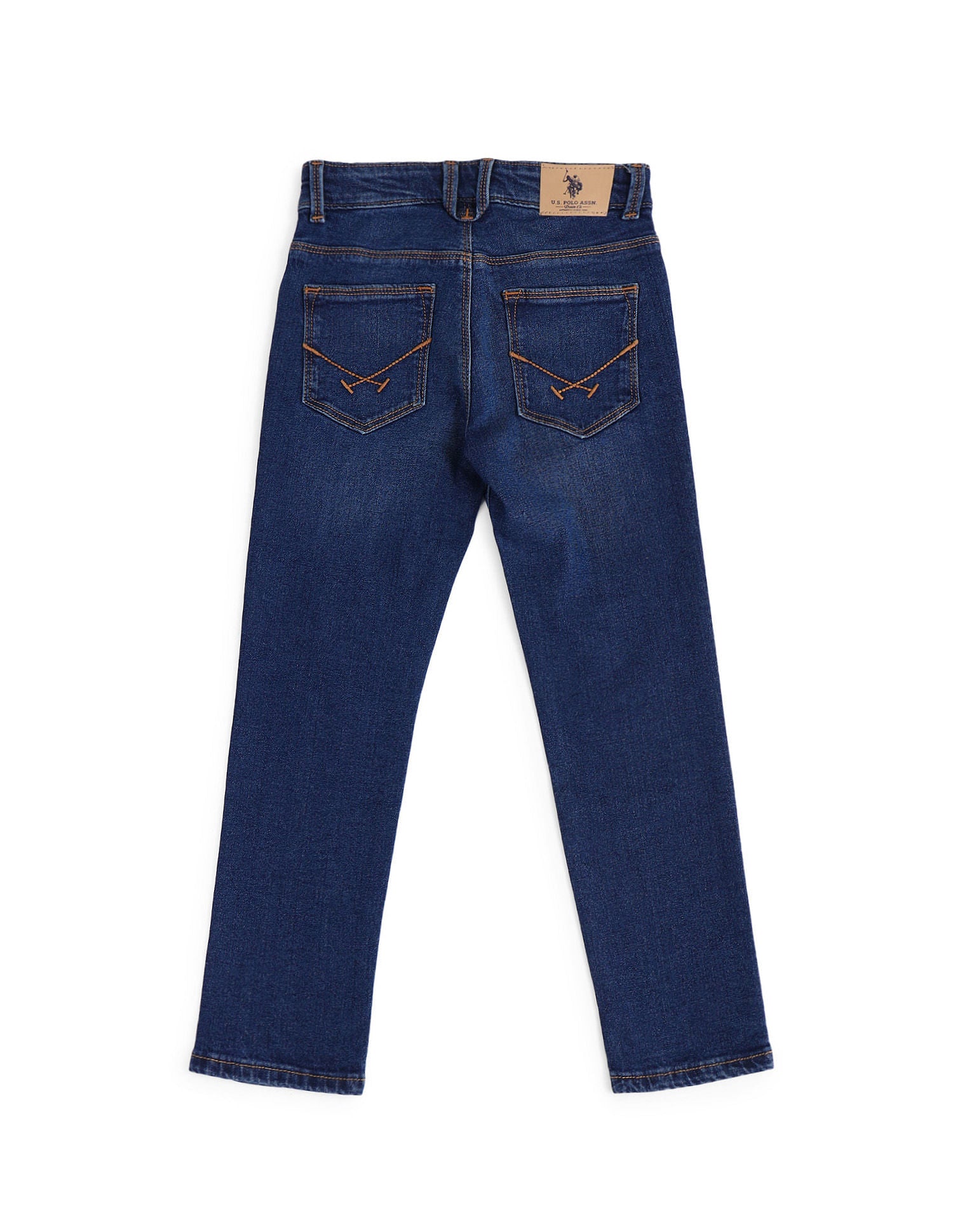 Slim Fit Stone Washed Jeans Dark Blue - U.S. POLO ASSN. | Large