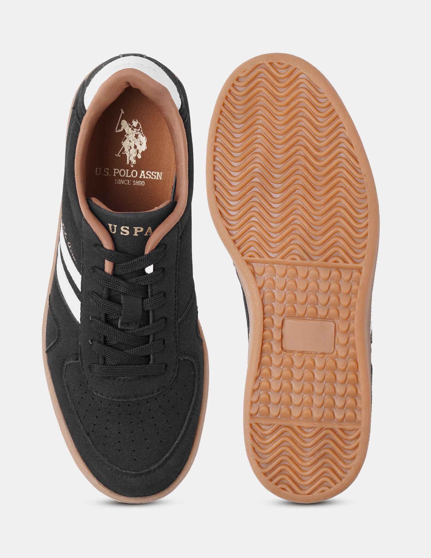 Edda Black Sneaker Shoes Black - U.S. Polo Assn. India | Large