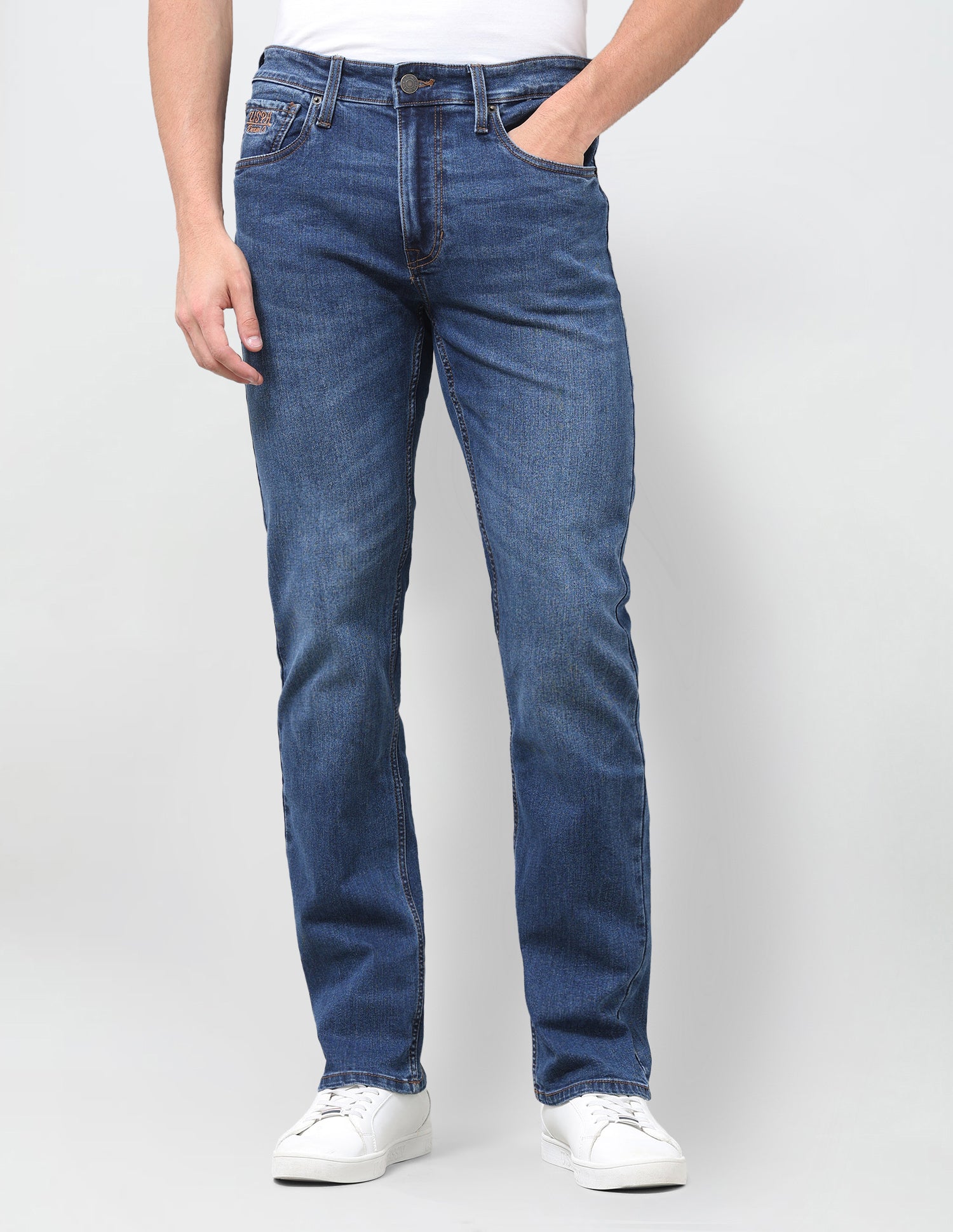 Harold Slim Straight Fit Blue Jeans Indigo - U.S. Polo Assn. India | Large