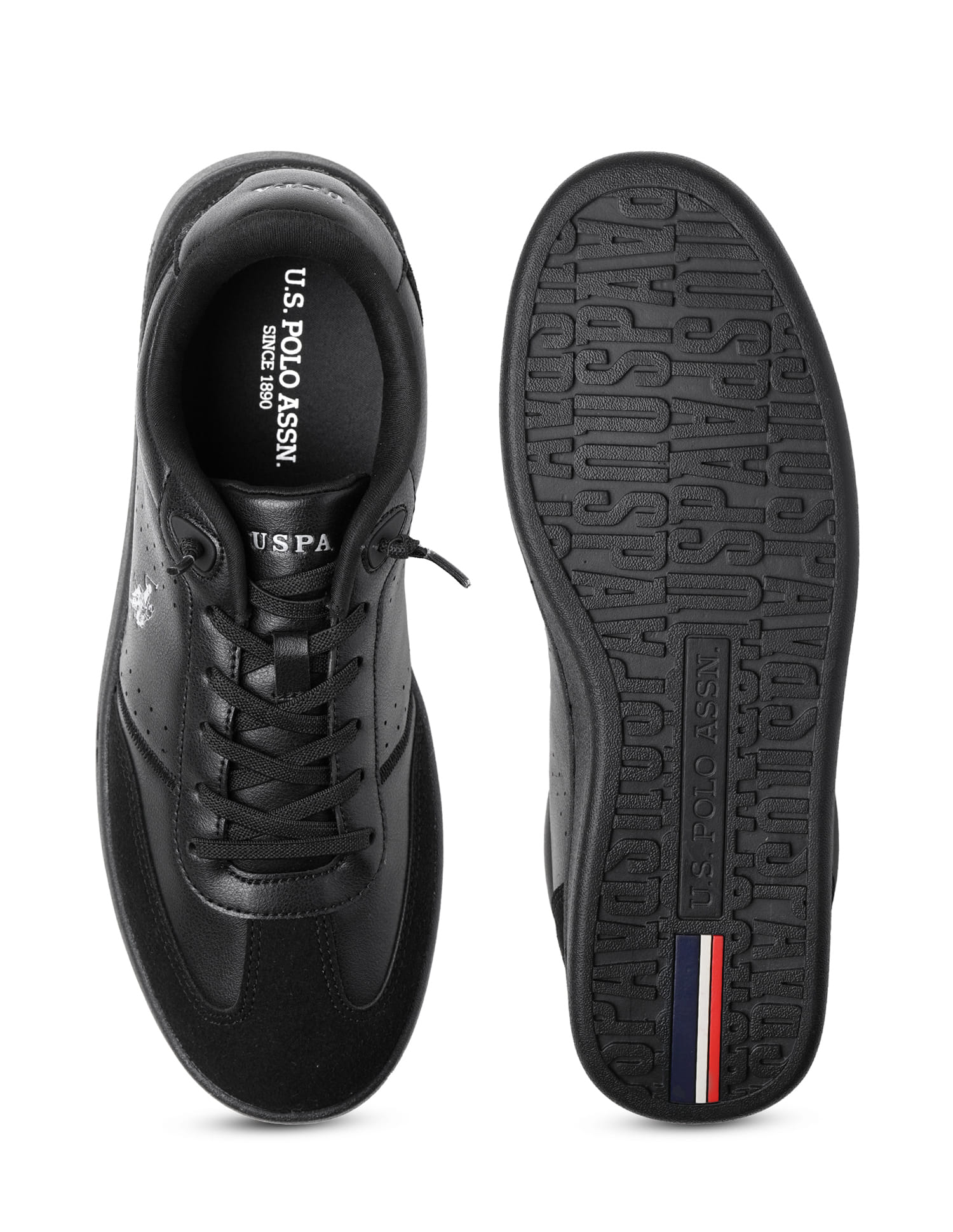 Men Cenik Solid Sneakers Black - U.S. Polo Assn. India | Large