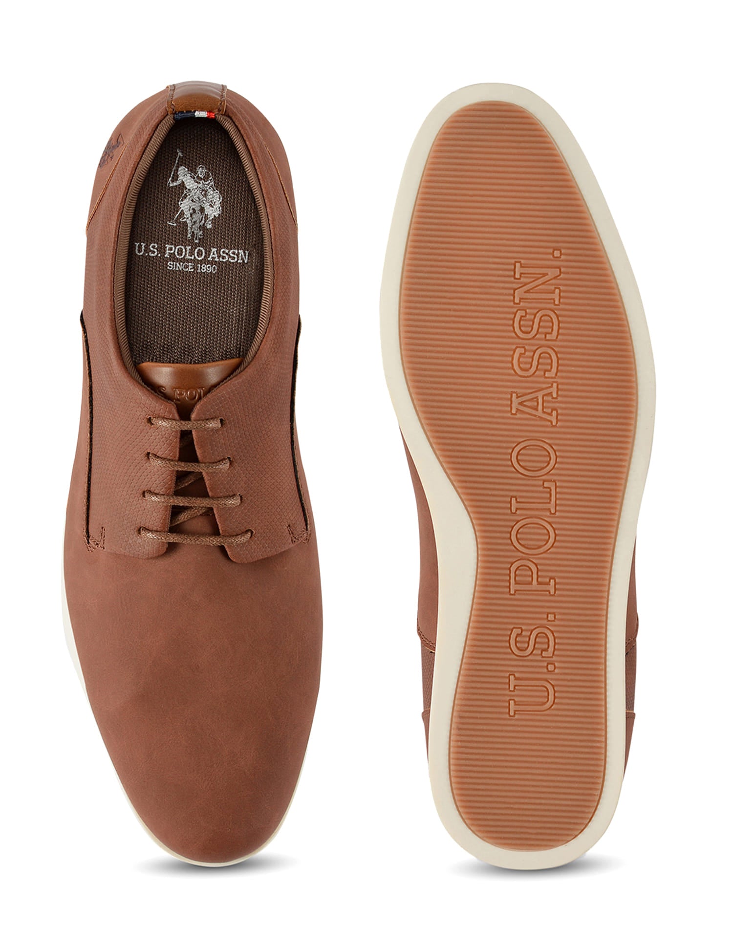 Men Clest 2.0 Round Toe Smart Sneakers Brown - U.S. Polo Assn. India | Large