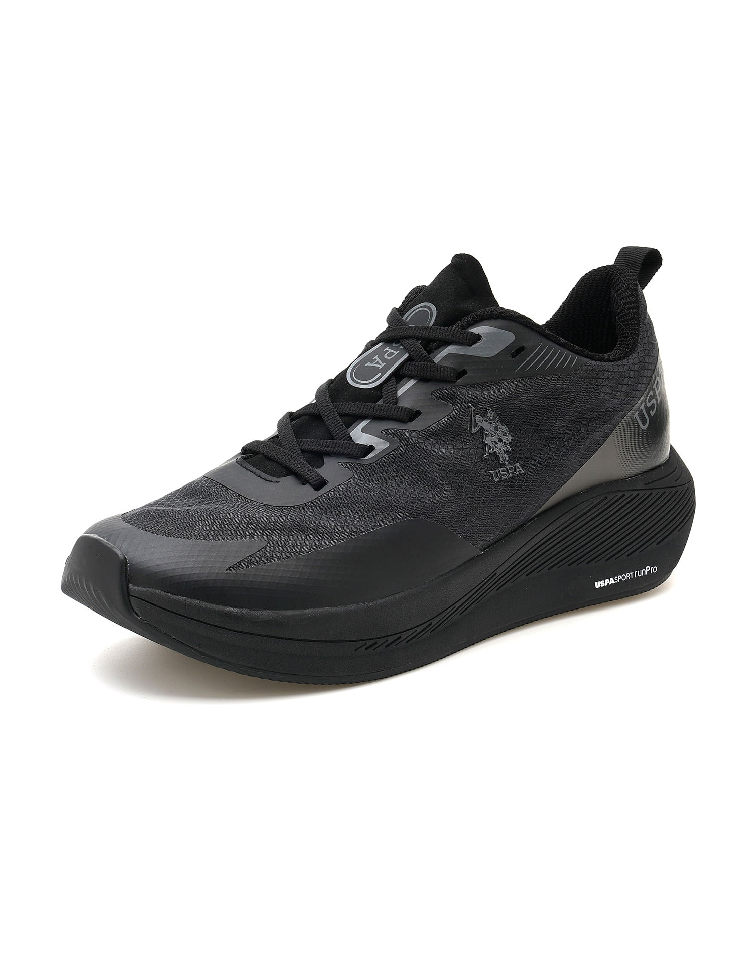 Men Severin Black Uspa Sport  Runpro Running Shoes Black - U.S. POLO ASSN. | Large