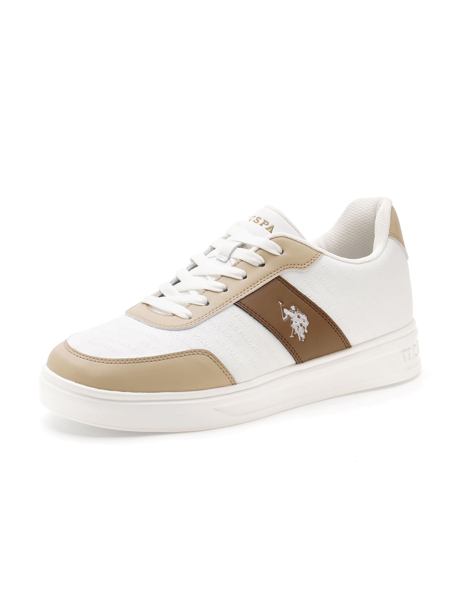Men Cort Colourblocked Sneaker Off White - U.S. POLO ASSN. | Large