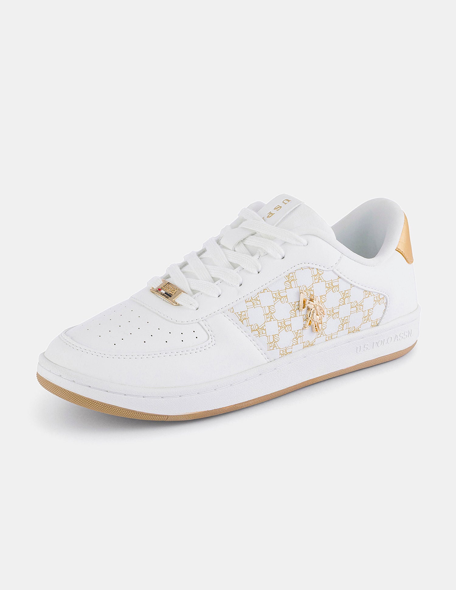 Women Brand Printed Ryna 2.0 Sneakers Off White - U.S. POLO ASSN. | Large