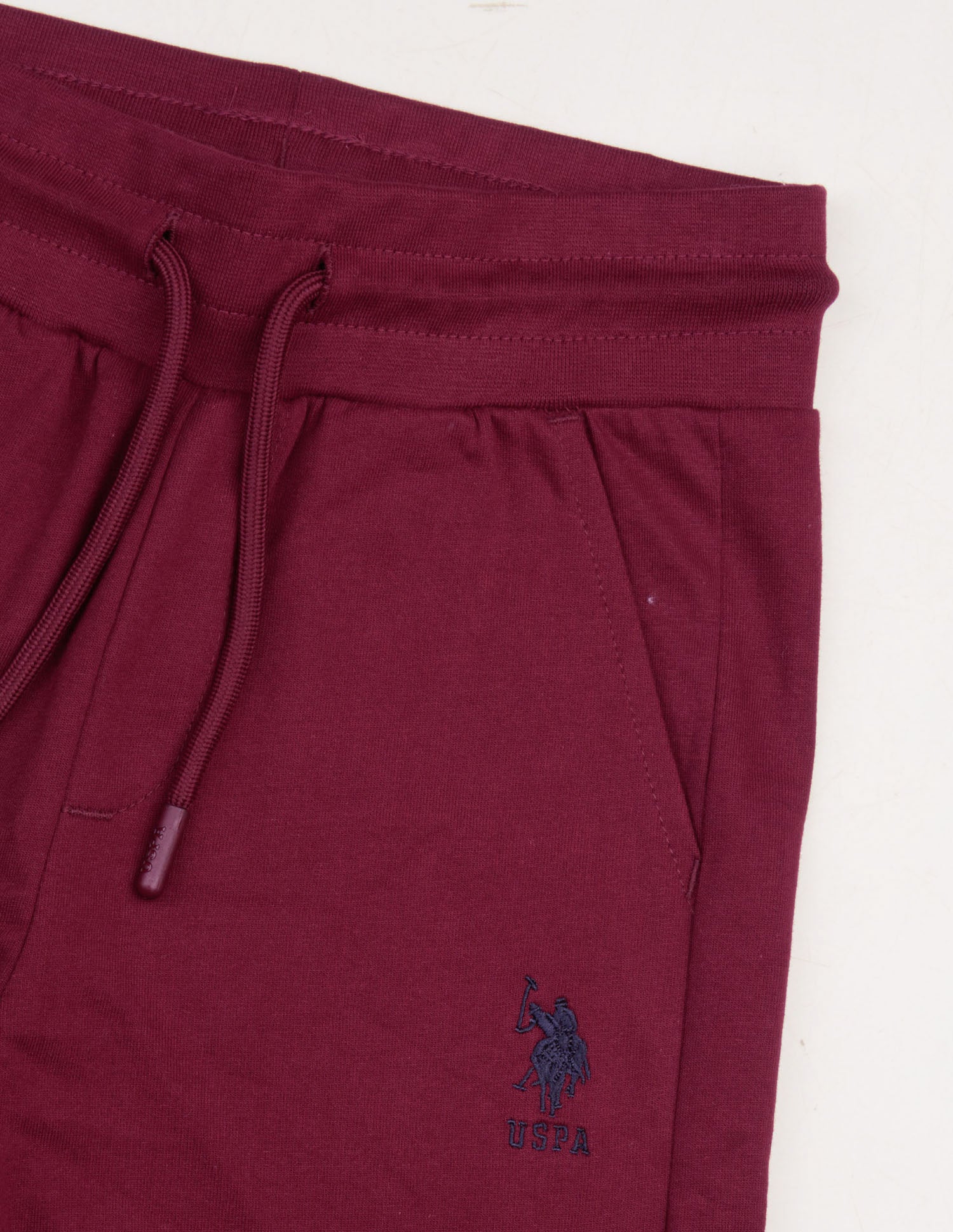 Solid Regular Fit Track Pants Maroon - U.S. Polo Assn. India | Large