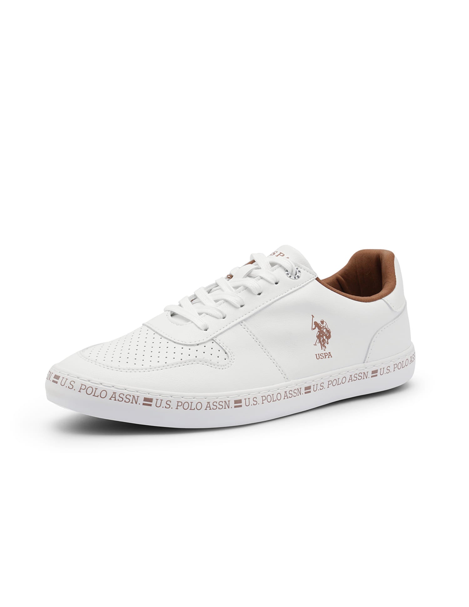 Men Contrast Midsole Conrad 4.0 Sneakers Off White - U.S. Polo Assn. India | Large