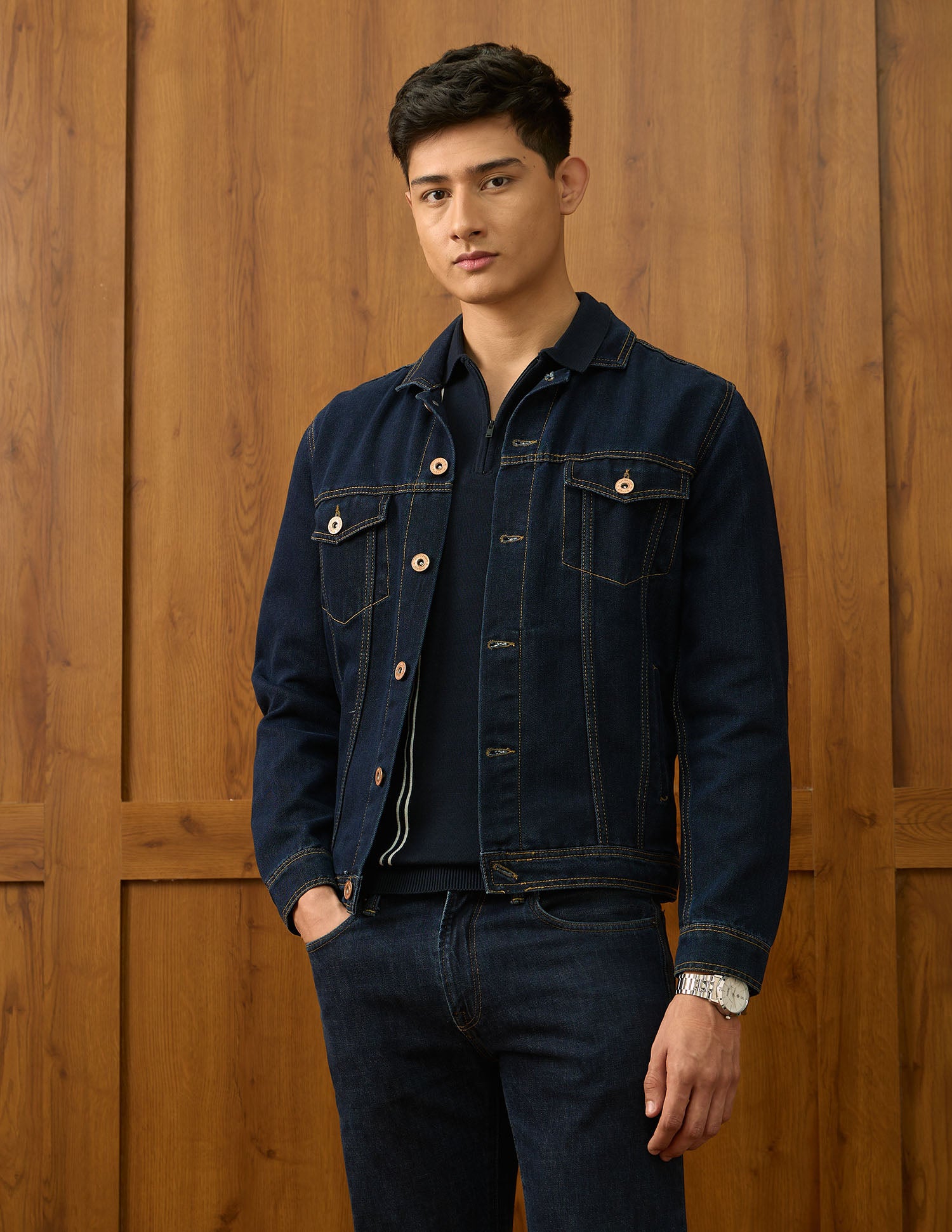 Pure Cotton Varsity Polo Shirt Navy - U.S. POLO ASSN. | Large