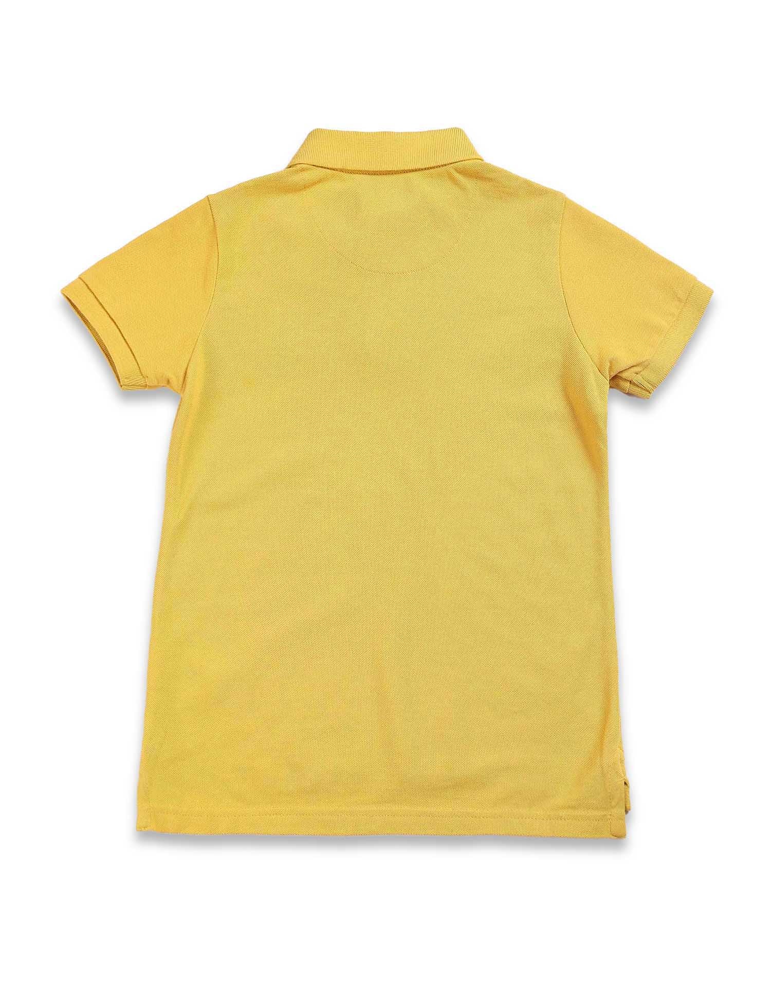 Boys Horizontal Stripe Polo Shirt Yellow - U.S. POLO ASSN. | Large