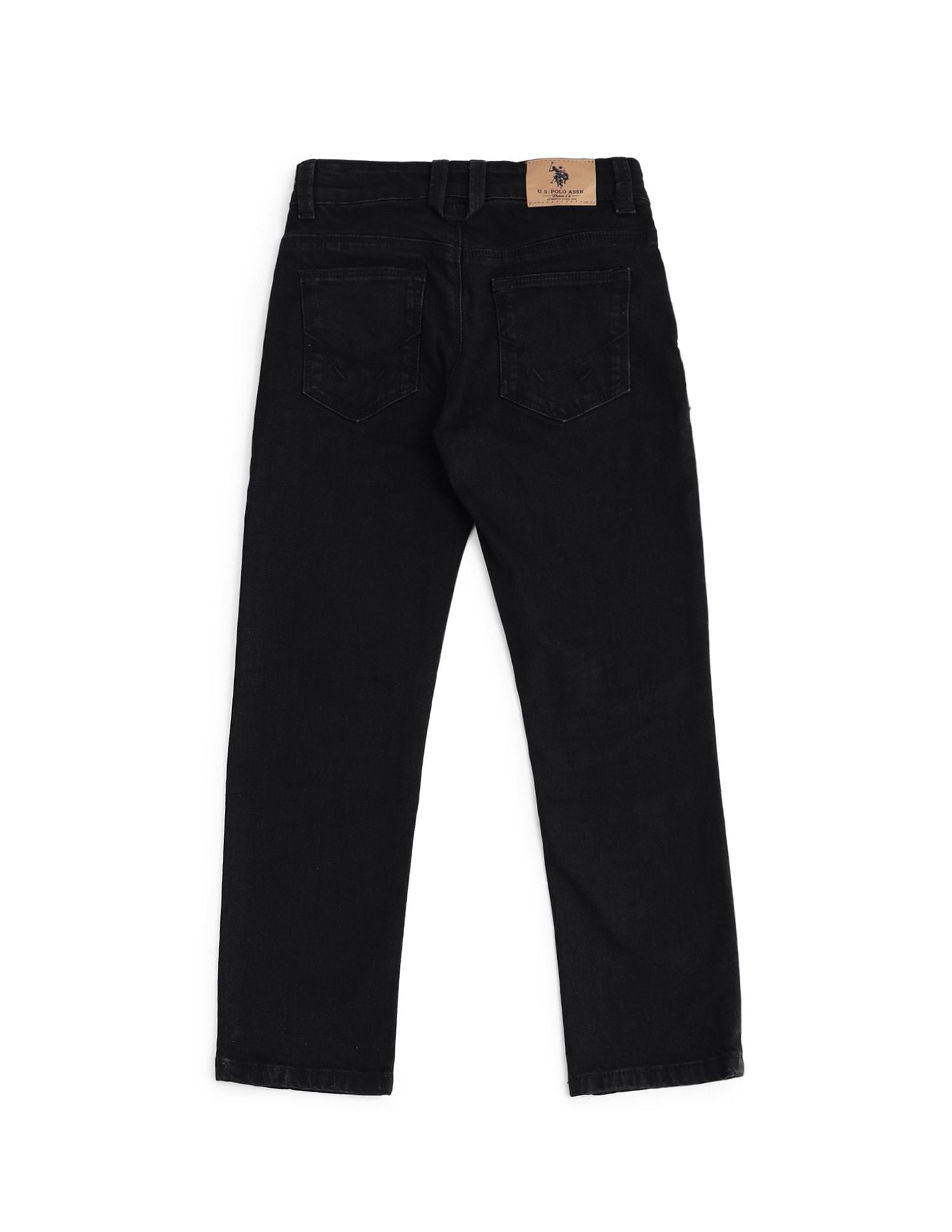 Relaxed Fit Dark Washed Jeans Black - U.S. POLO ASSN. | Large
