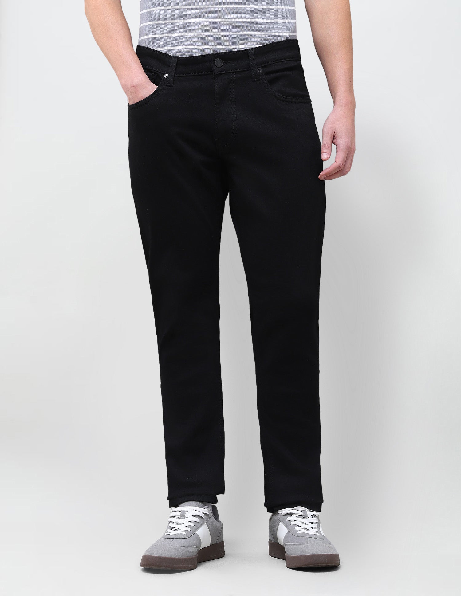 Brandon Slim-Tapered Fit Black Jeans Black - U.S. Polo Assn. India | Large
