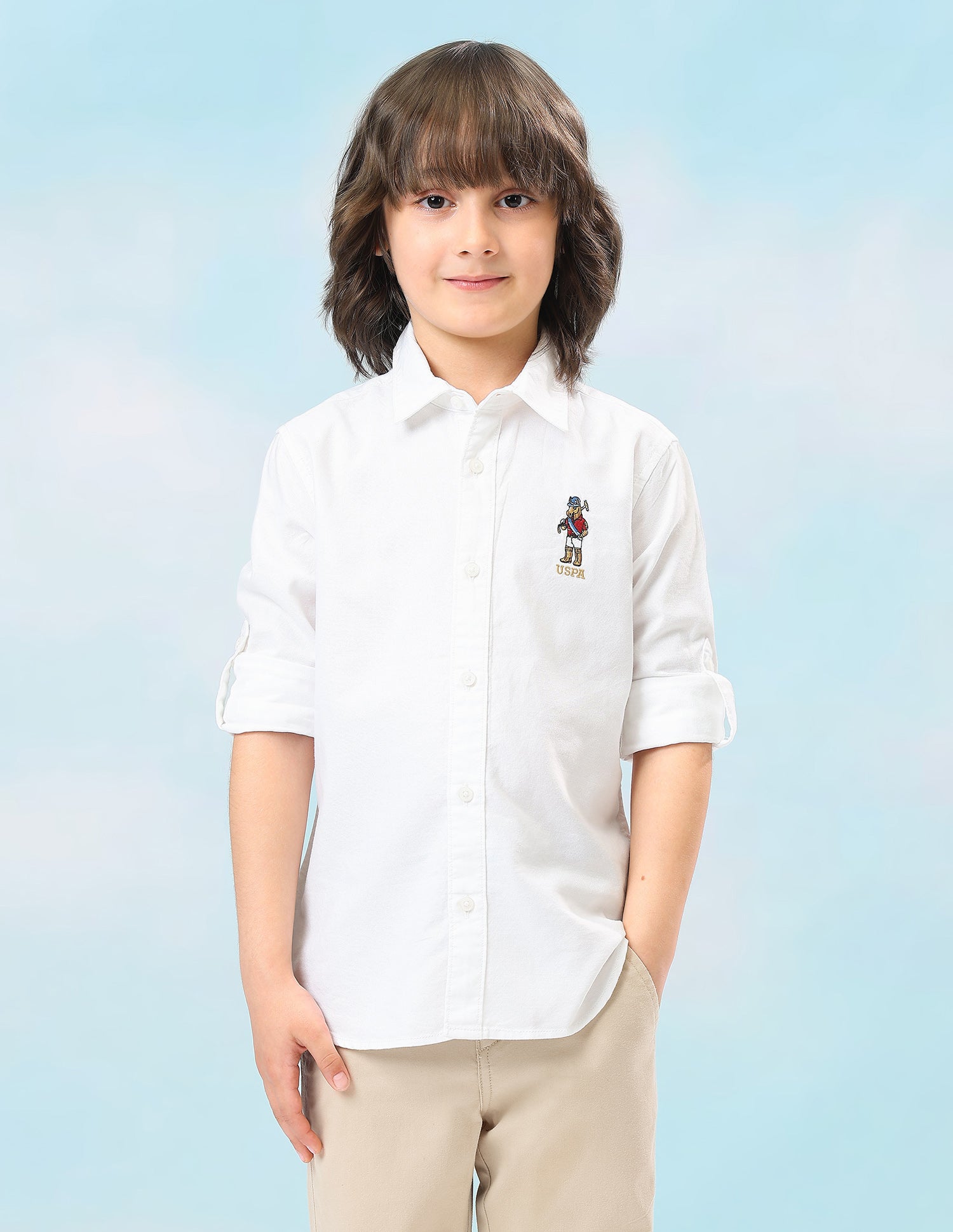 Oxford Solid Regular Fit Shirt White - U.S. Polo Assn. India | Large