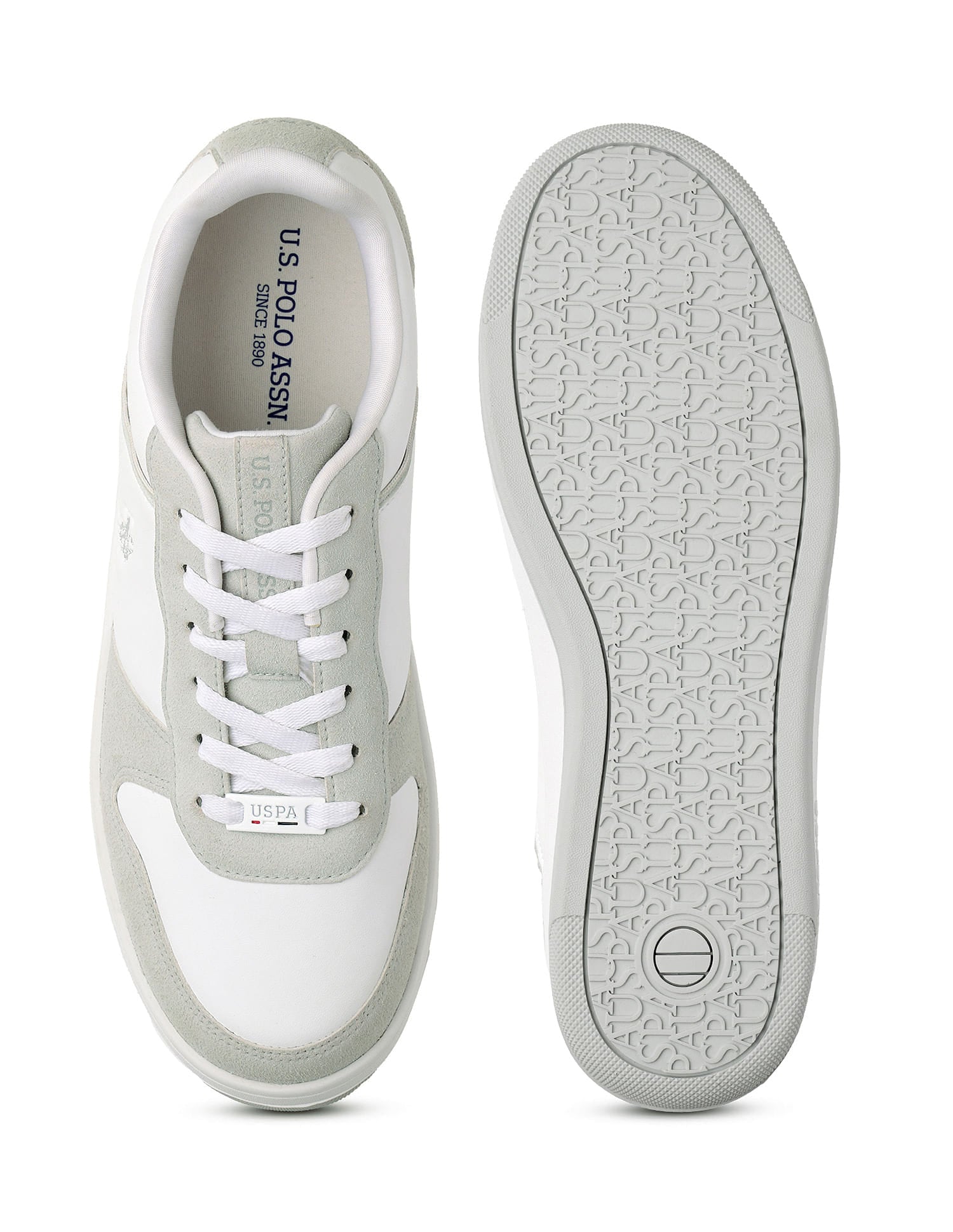 Men Joan Colourblocked Sneakers White - U.S. Polo Assn. India | Large