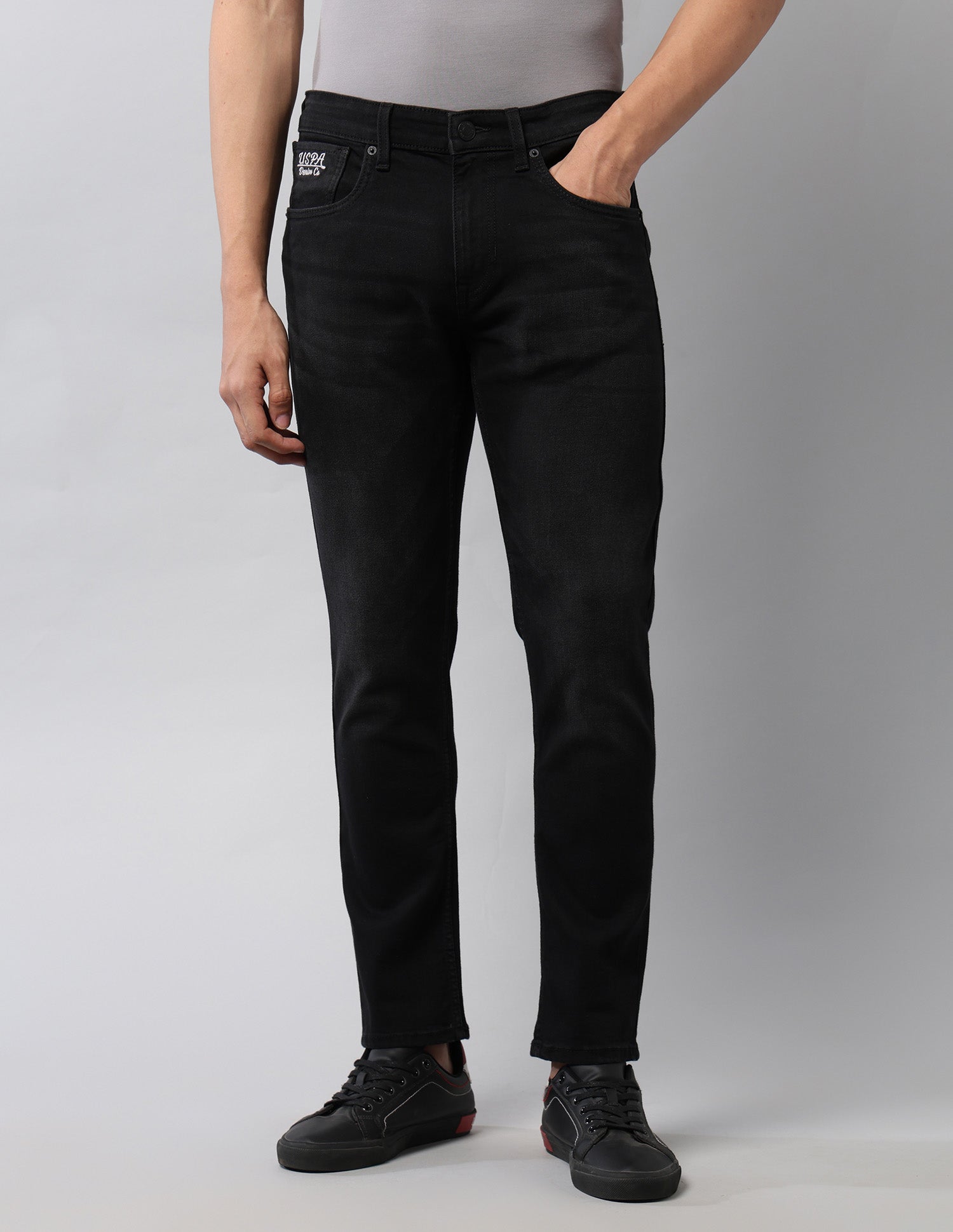 Henry Tapered Fit Black Jeans Black - U.S. POLO ASSN. | Large
