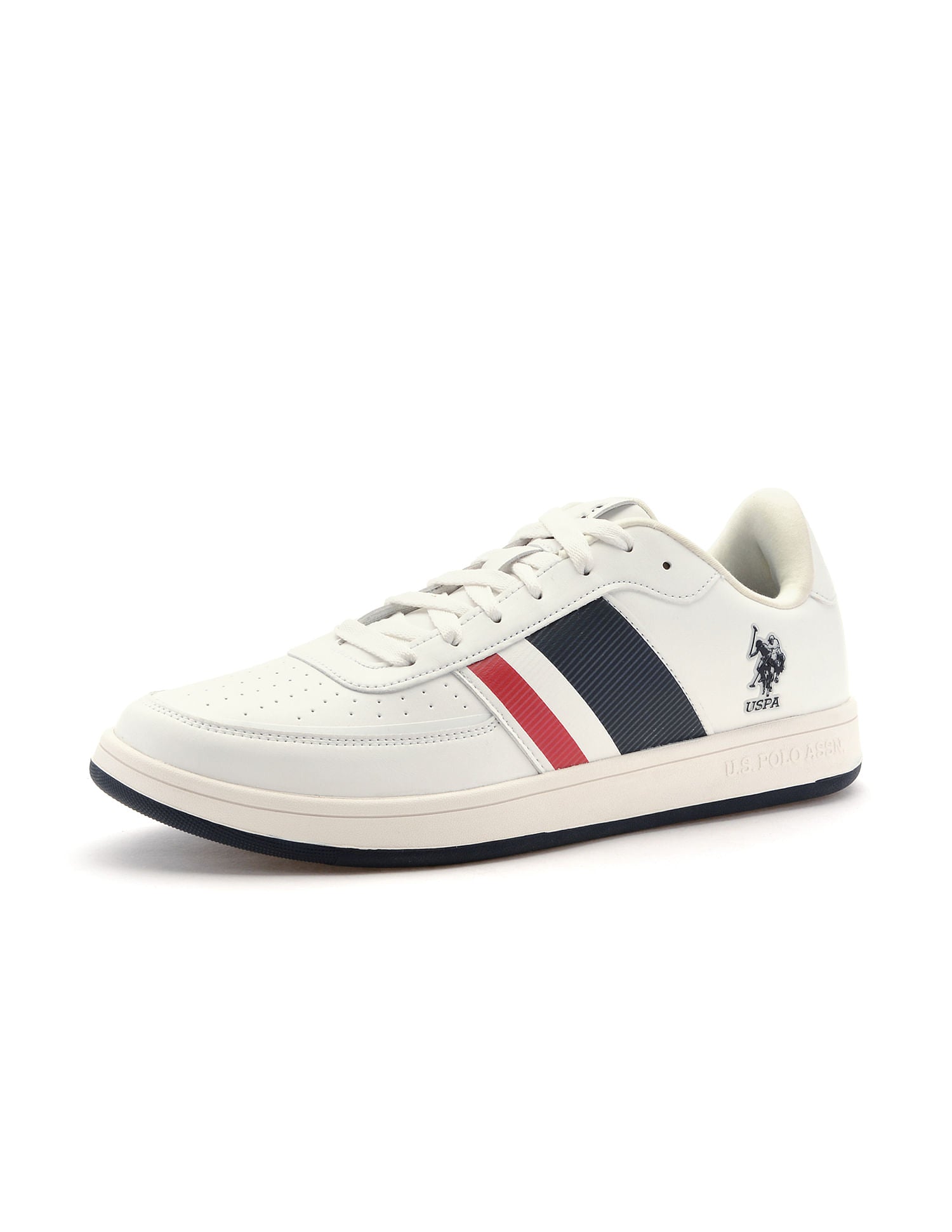 Men Gael Off White Retro Court Sneakers White - U.S. POLO ASSN. | Large