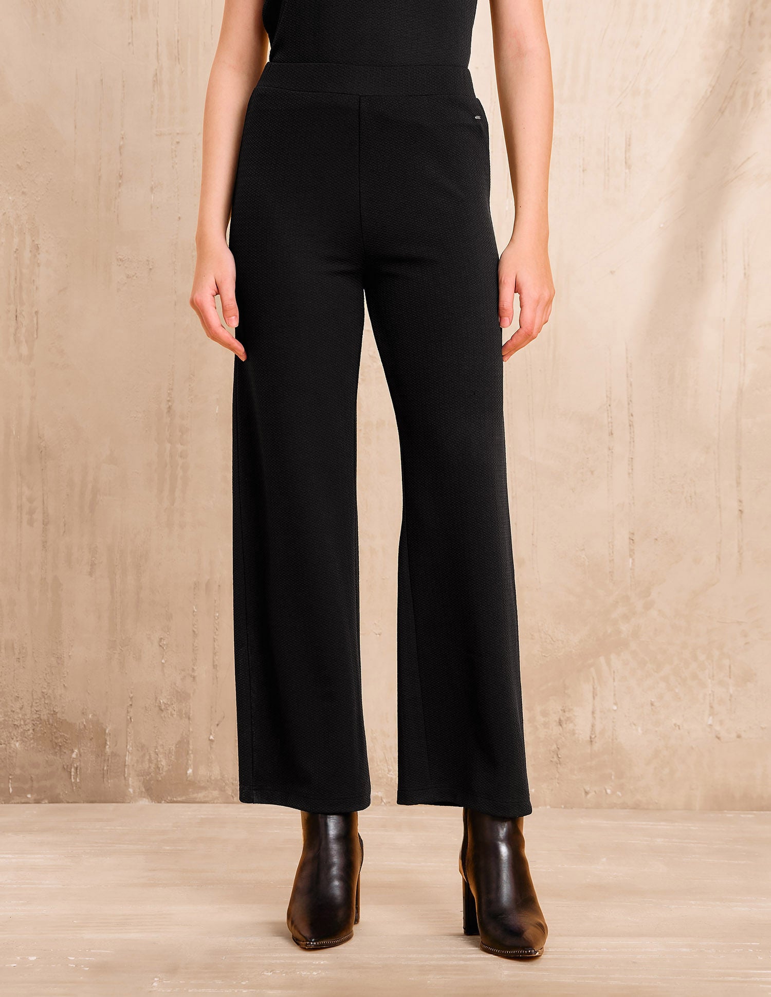 High Rise Straight Fit Trousers Black - U.S. POLO ASSN. | Large