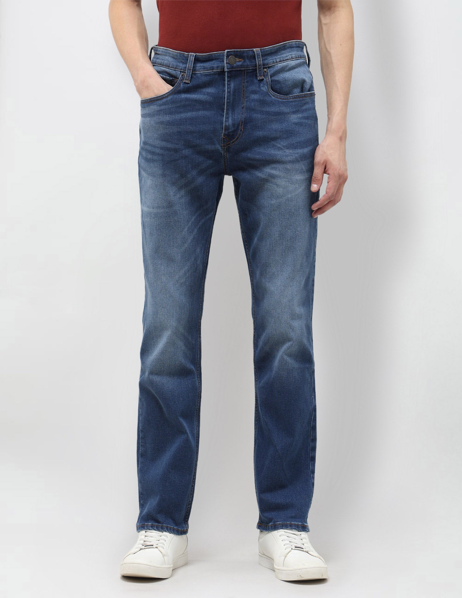 Harold Slim Straight Fit Blue Jeans Indigo - U.S. POLO ASSN. | Large