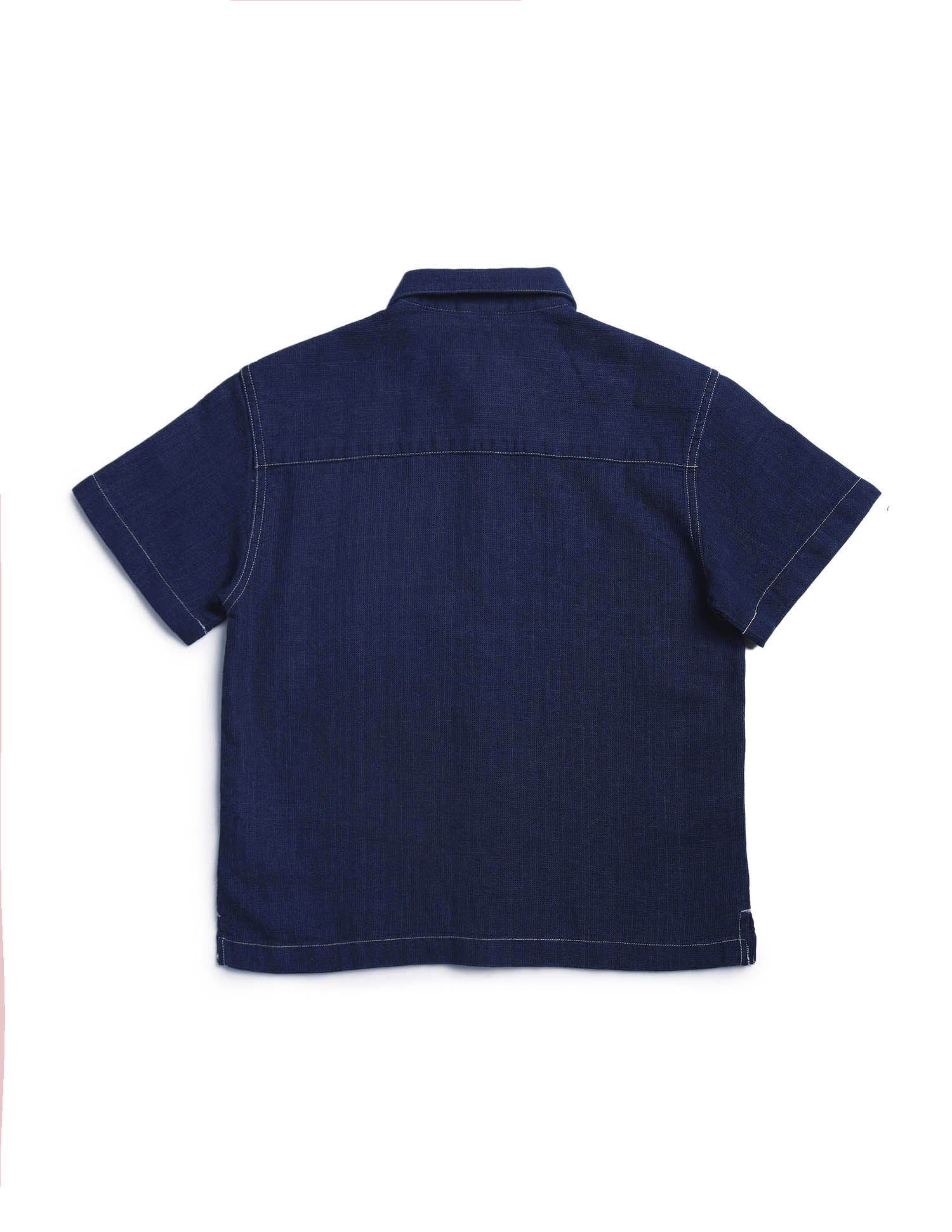 Boys Boxy Fit Solid Shirt Indigo - U.S. POLO ASSN. | Large