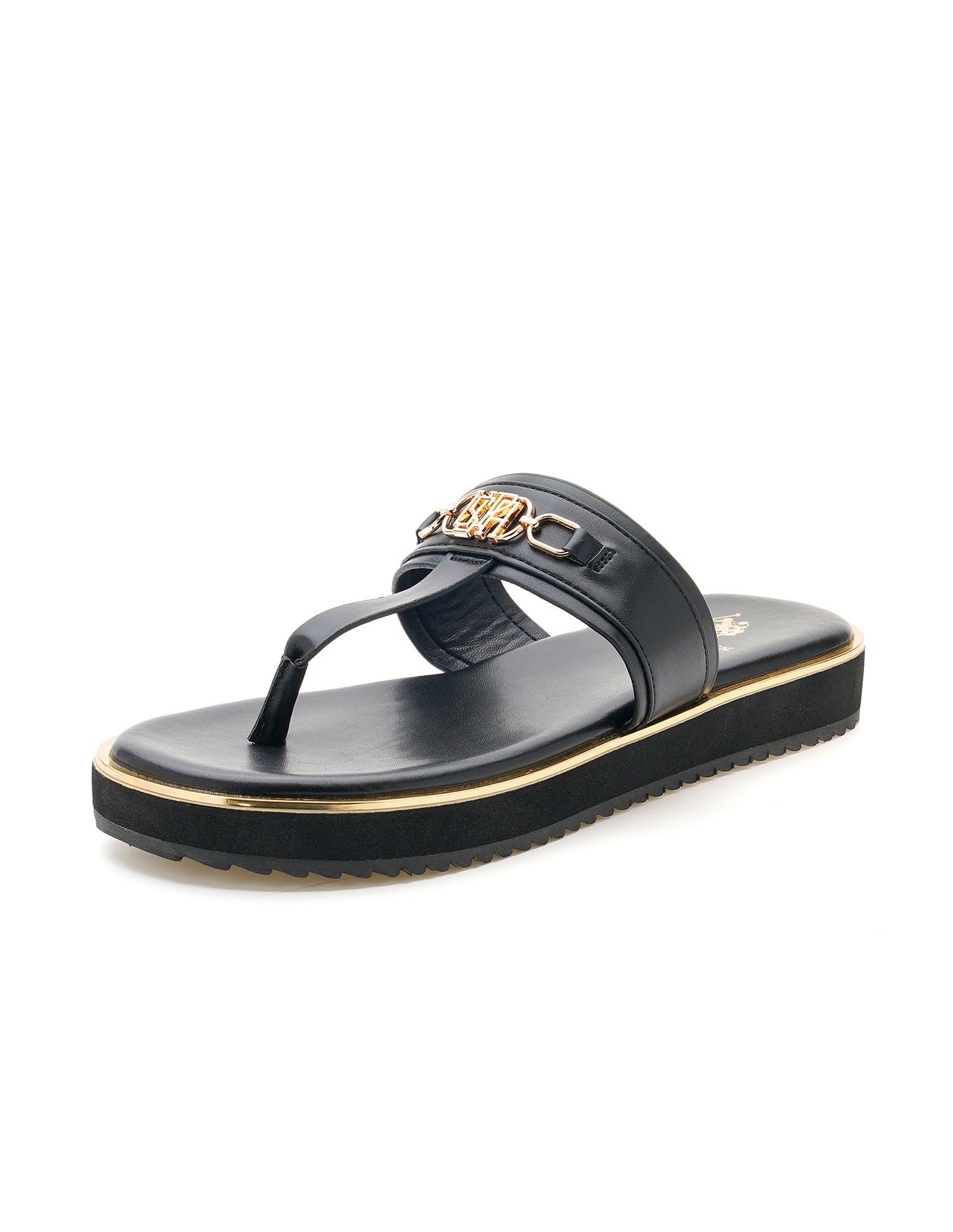Women Comfort EVA Flat Matilde Sandals Black - U.S. POLO ASSN. | Large