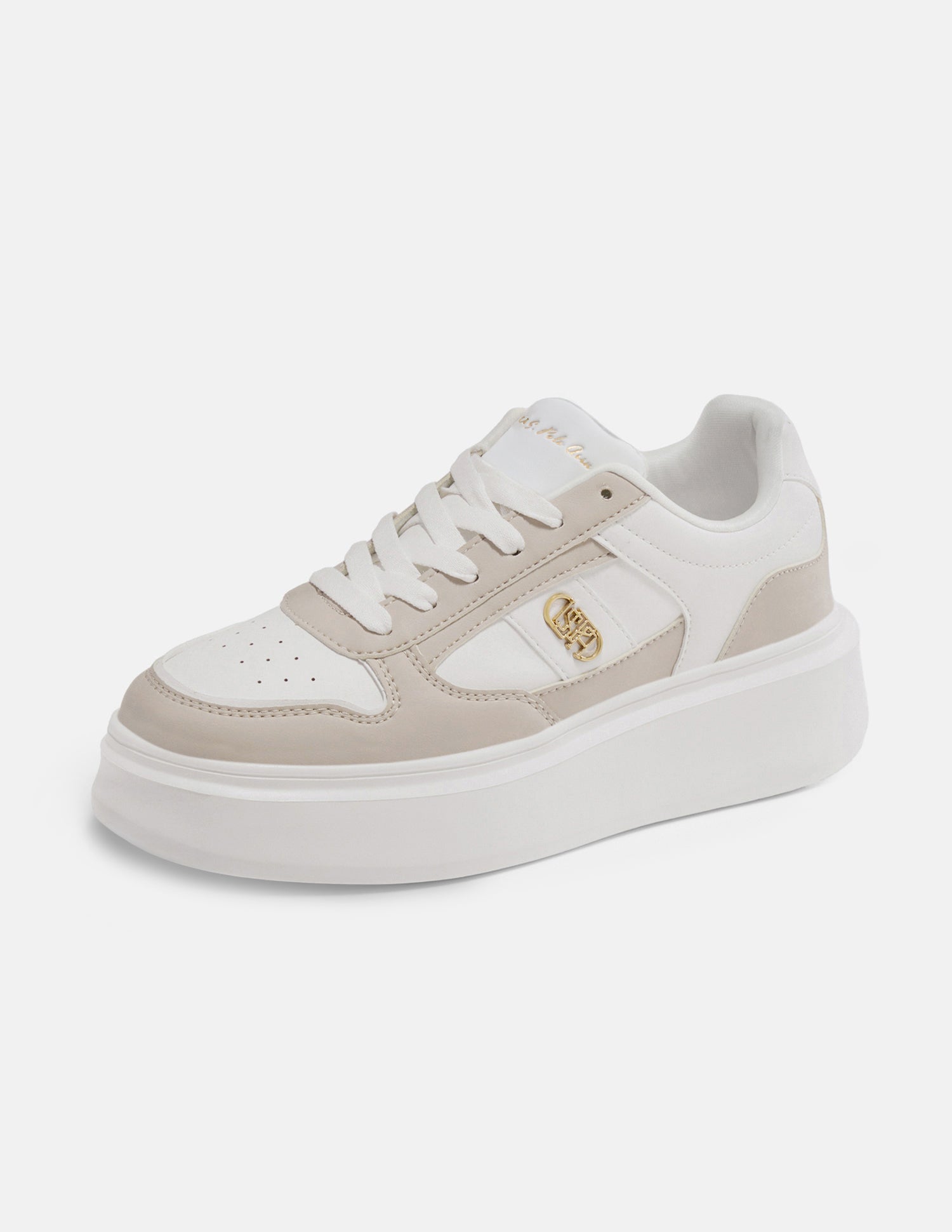 Colour Blocked Keya Sneakers Beige - U.S. Polo Assn. India | Large