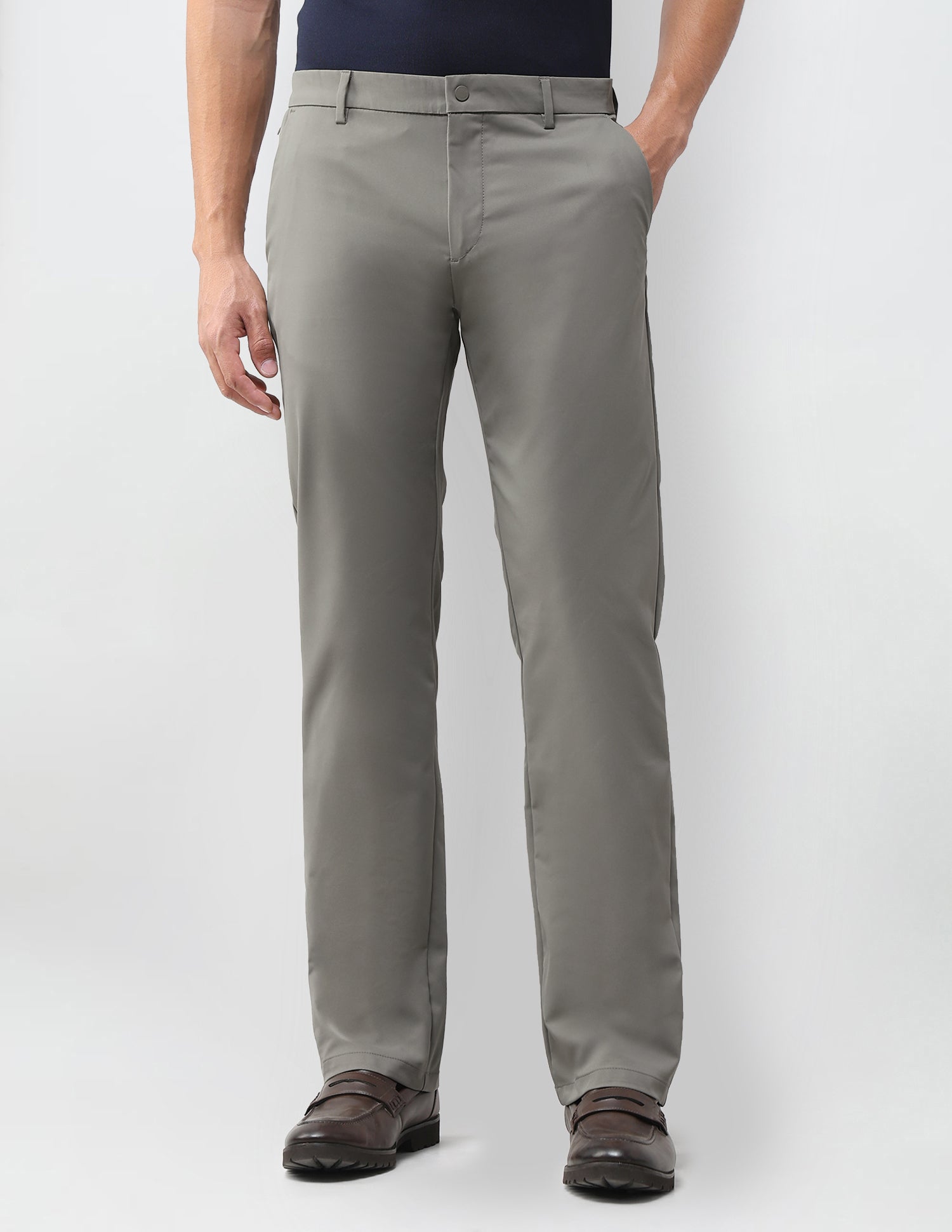 Mid Rise Riley Straight Fit Trousers Green - U.S. Polo Assn. India | Large