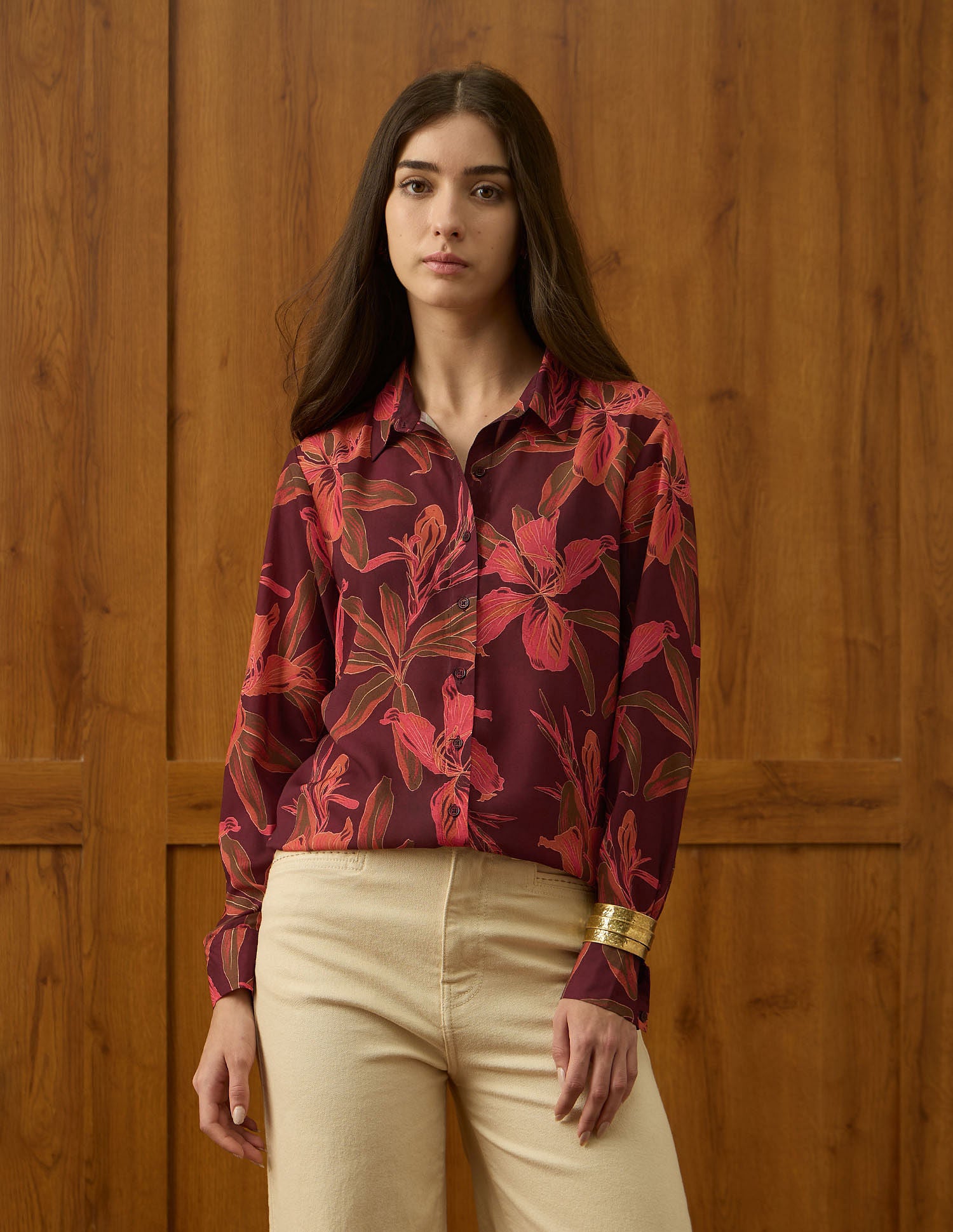 Floral Printed Relaxed Fit Shirt Multi-colour - U.S. POLO ASSN. | Large