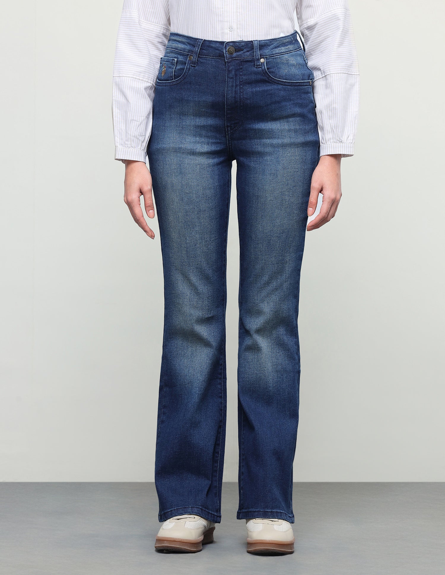 Bootcut Fit Blue Jeans Dark Blue - U.S. Polo Assn. India | Large